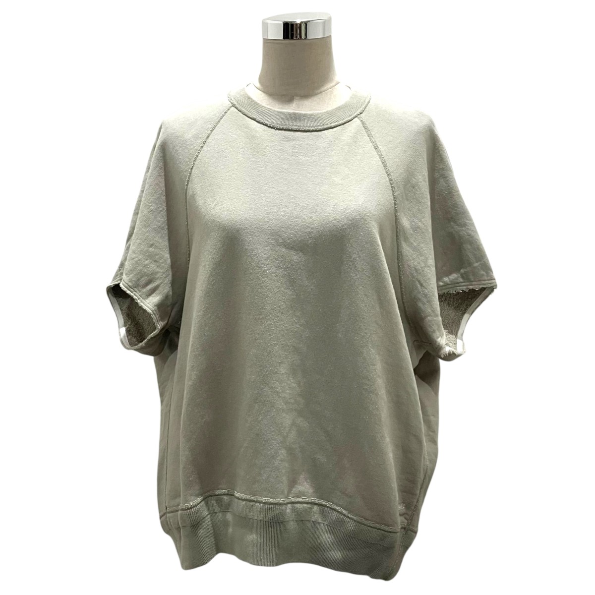【中古】BLAMINK 【吊り裏毛ロゴショートスリーブスウェット】 ノースリーブスウェット 7917-222-0060 ベージュ 大きさ：2 【270226】（ブラジャーミンクのコート）
