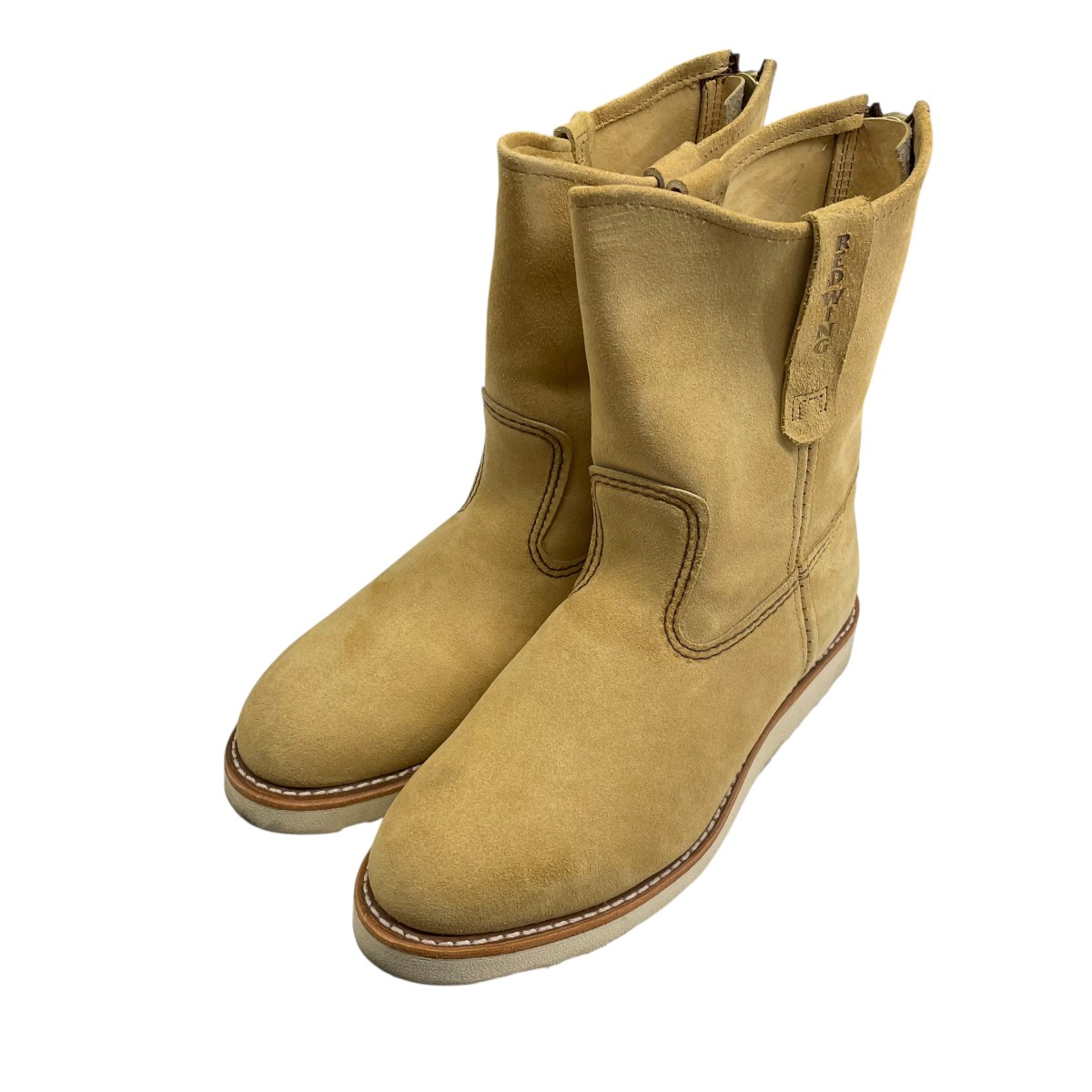 【中古】\u003cBR\u003eRED WING×HUMAN MADE\u003cBR\u003e9 INCH PECOS ペコスブーツ 4668 ベージュ 大きさ：26コマーシャル\u003cBR\u003e【必要経費思いかえす】