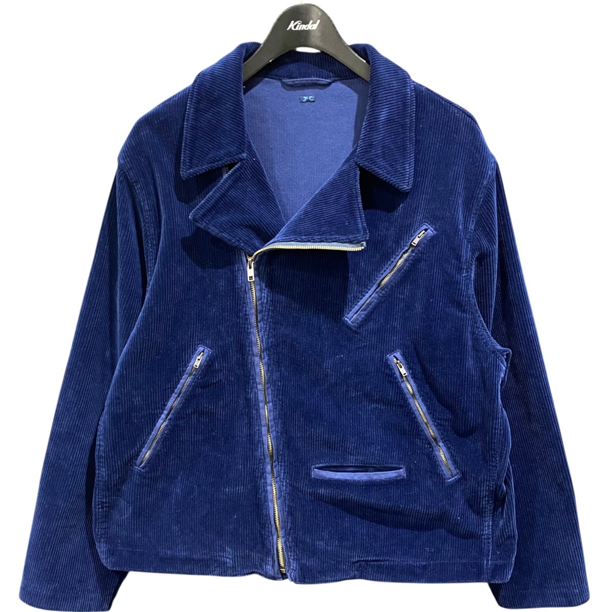 【中古】 Porter Classic　 CORDUROY RIDERS JACKET ネイビー サイズ：L 【270226】（ポータークラシック）