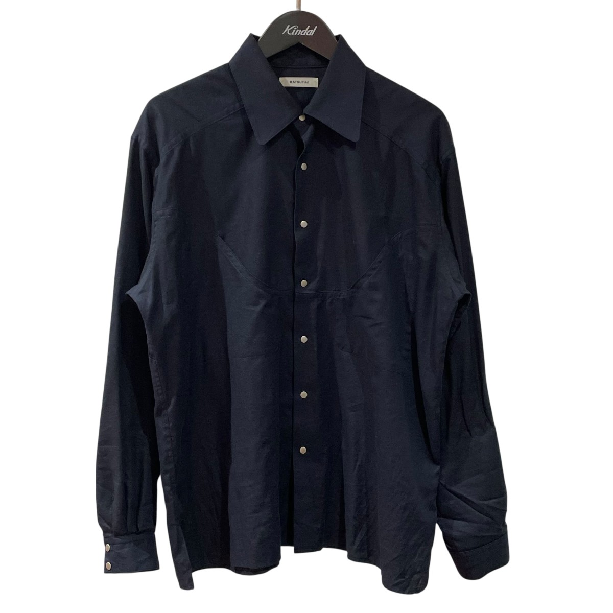 【中古】 MATSUFUJI　 Western Twill Shirt 長袖シャツ M251-0302B ネイビー サイズ：2 【270226】（マツフジ）