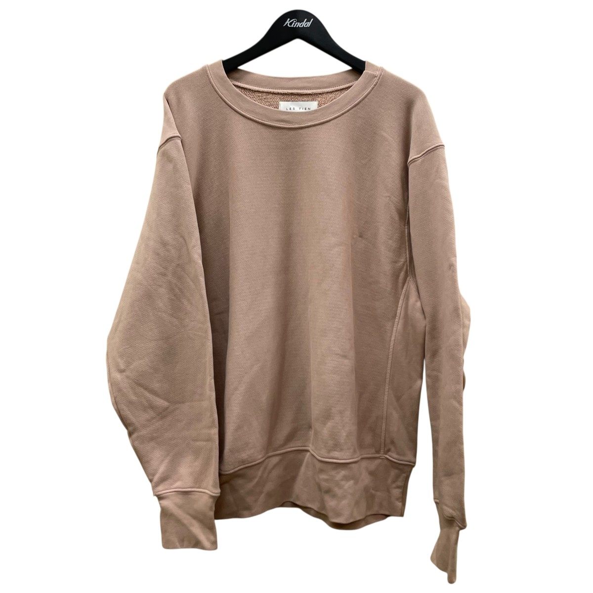 【中古】 LES TIEN クルーネックスウェット 123289 ベージュ サイズ:M 【270226】(レスティエン)