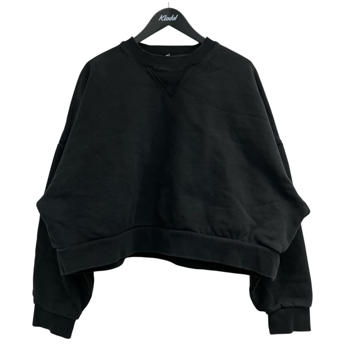 【中古】\u003cBR\u003eENTIRE STUDIOS\u003cBR\u003e「BOX CREW WASH」 ウォッシュ製作遊撃手丈流汗 ES2126 濃灰色薄墨色 大きさ：S\u003cBR\u003e【必要経費思いかえす】