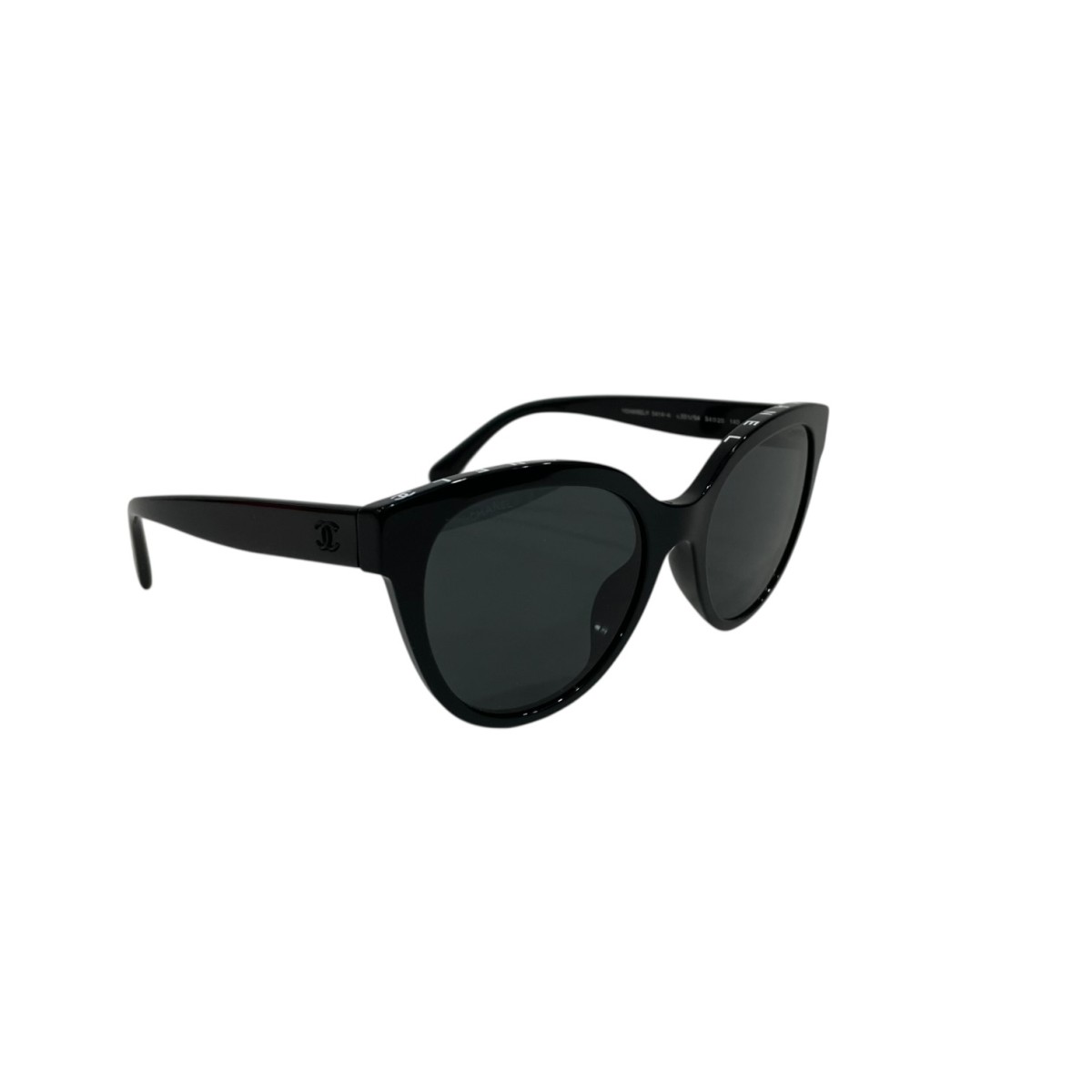 【中古】CHANEL バタフライ シェイプ サングラス 5414-A ブラック 【280226】（シャネル）