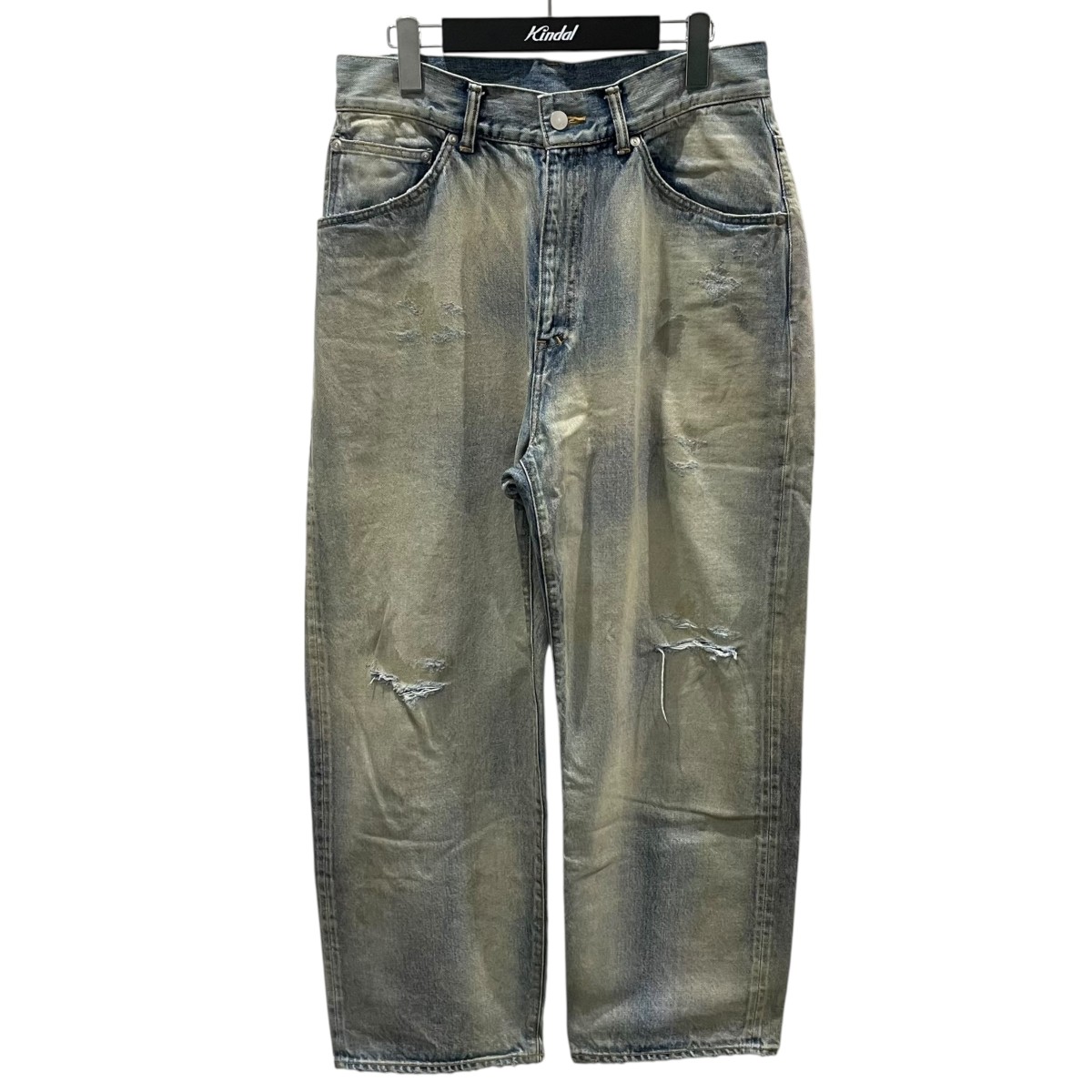 【中古】 ANCELLM　 24AW 加工デニムパンツ P／TAPERED 5P DENIM PANTS ANC-PT57 インディゴ サイズ：1 【280226】（アンセルム）