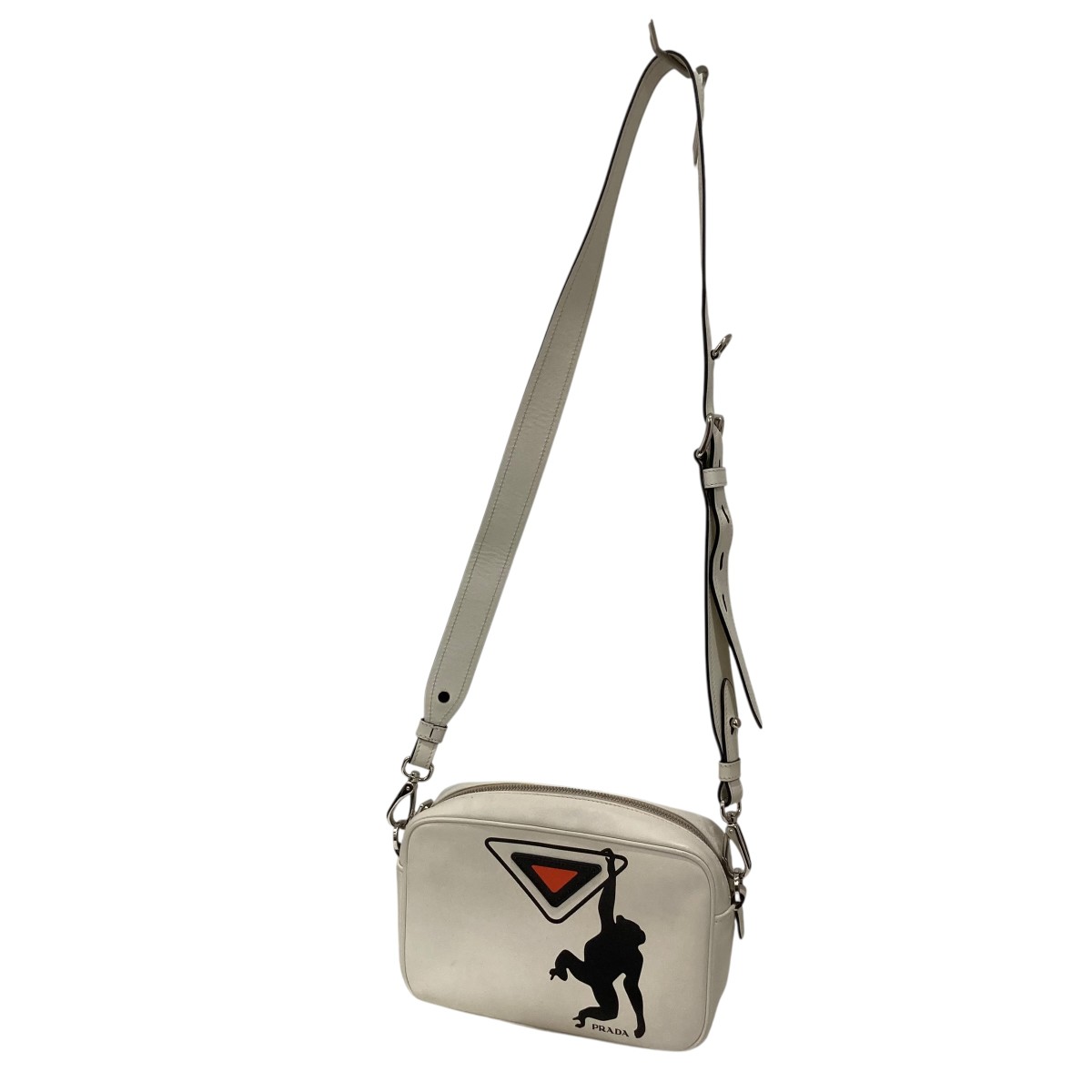 【中古】PRADAショルダーバッグ 1BH093 ホワイト【価格見直し】｜ブランド古着のカインドオル