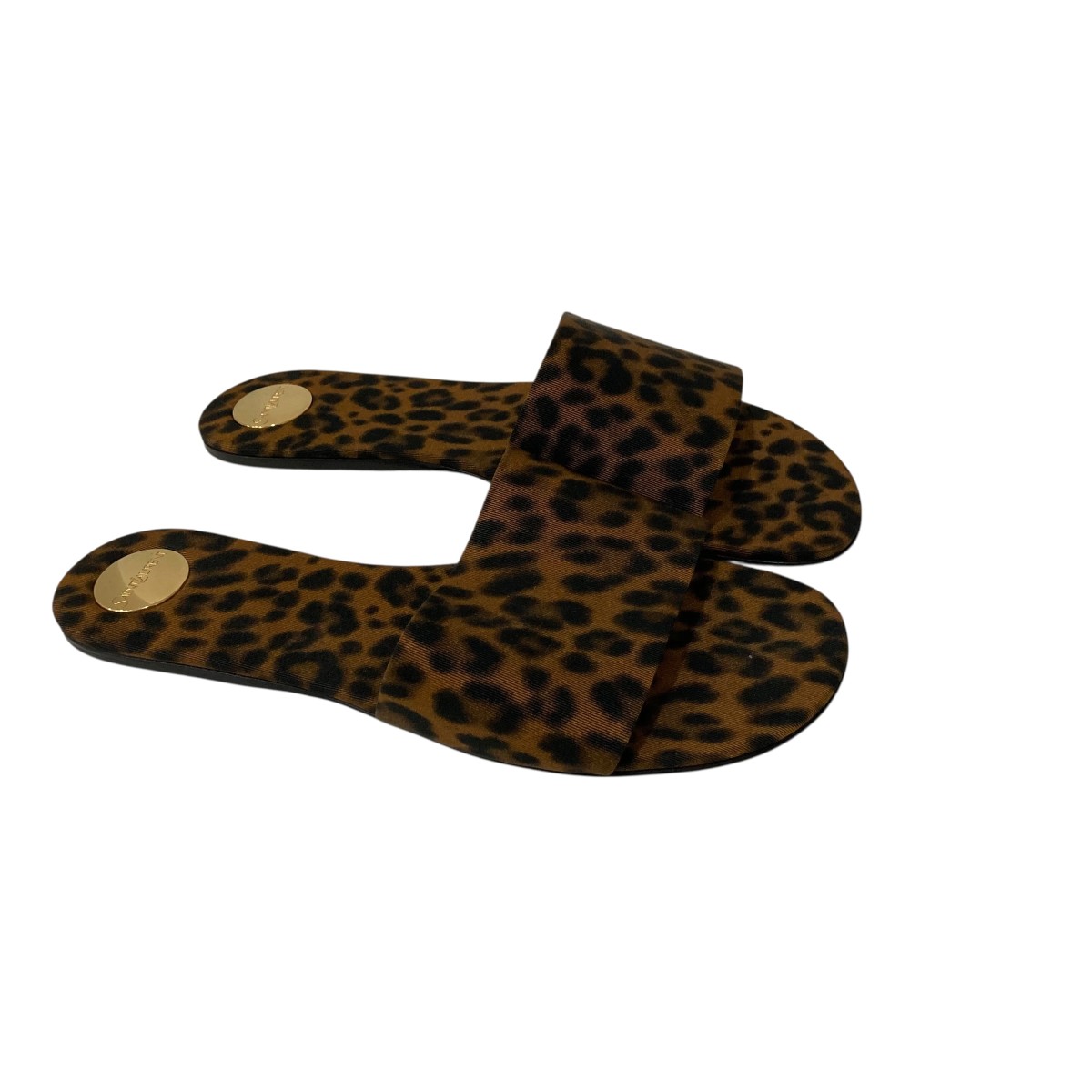 【中古】 Yves Saint Laurent　 サンダル 776066 ブラウン×ブラック サイズ：37 【020426】（イヴサンローラン）