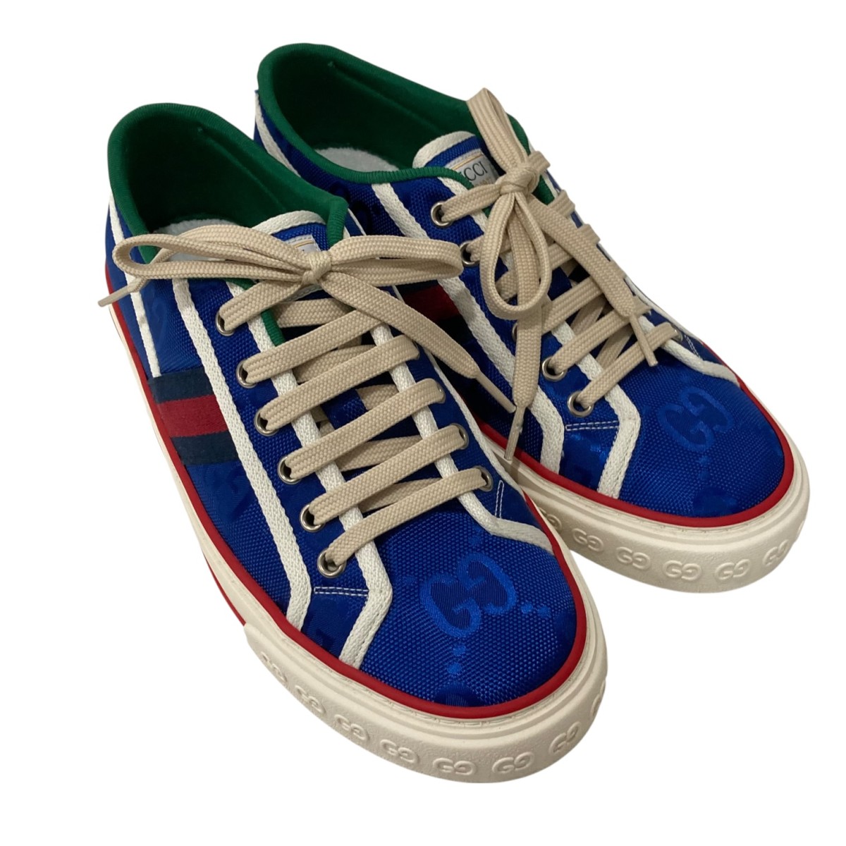 【中古】 GUCCI　 ローカットスニーカー レッド サイズ：6 【280226】（グッチ）