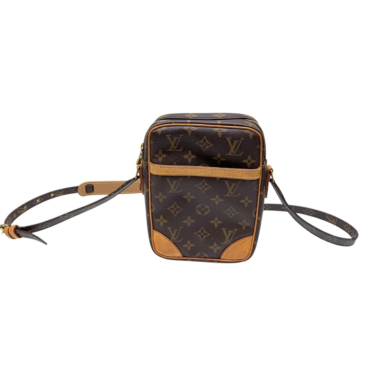 【中古】\u003cBR\u003eLOUIS VUITTON\u003cBR\u003eダヌーヴ モノグラム ショルダーバッグ M45266 赤銅色\u003cBR\u003e