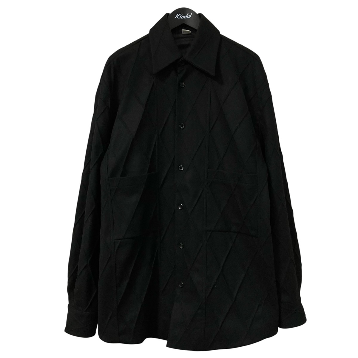 【中古】Winnie NY 23AW SHIRT JACKET シャツジャケット WIFW23JA05351372 ブラック サイズ:S 【120626】(ウィニー ニューヨーク)|ブランド古着のカインドオル