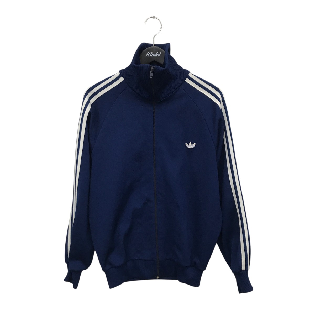 【中古】 adidas　 デサント社 80s トラックジャケット ADS-4F／4号 ブルー サイズ：４号 【280226】（アディダス）