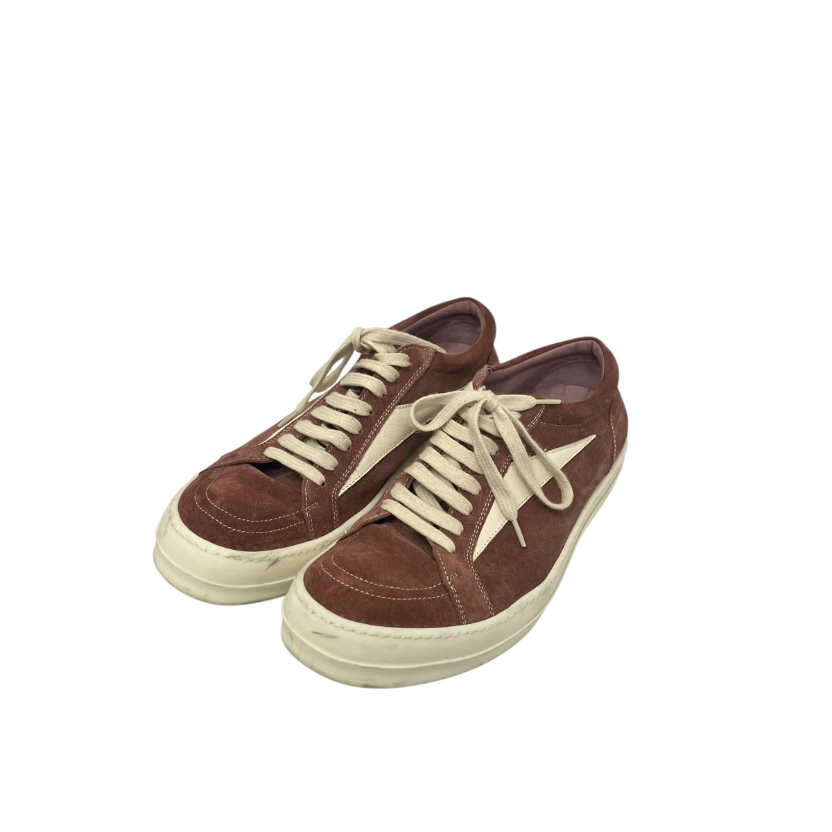 【中古】\u003cBR\u003eRICK OWENS\u003cBR\u003eVINTAGE SNEAKS ローカットヴィンテージスニーカー 赤銅色 大きさ：41 1/2\u003cBR\u003e【必要経費思いかえす】