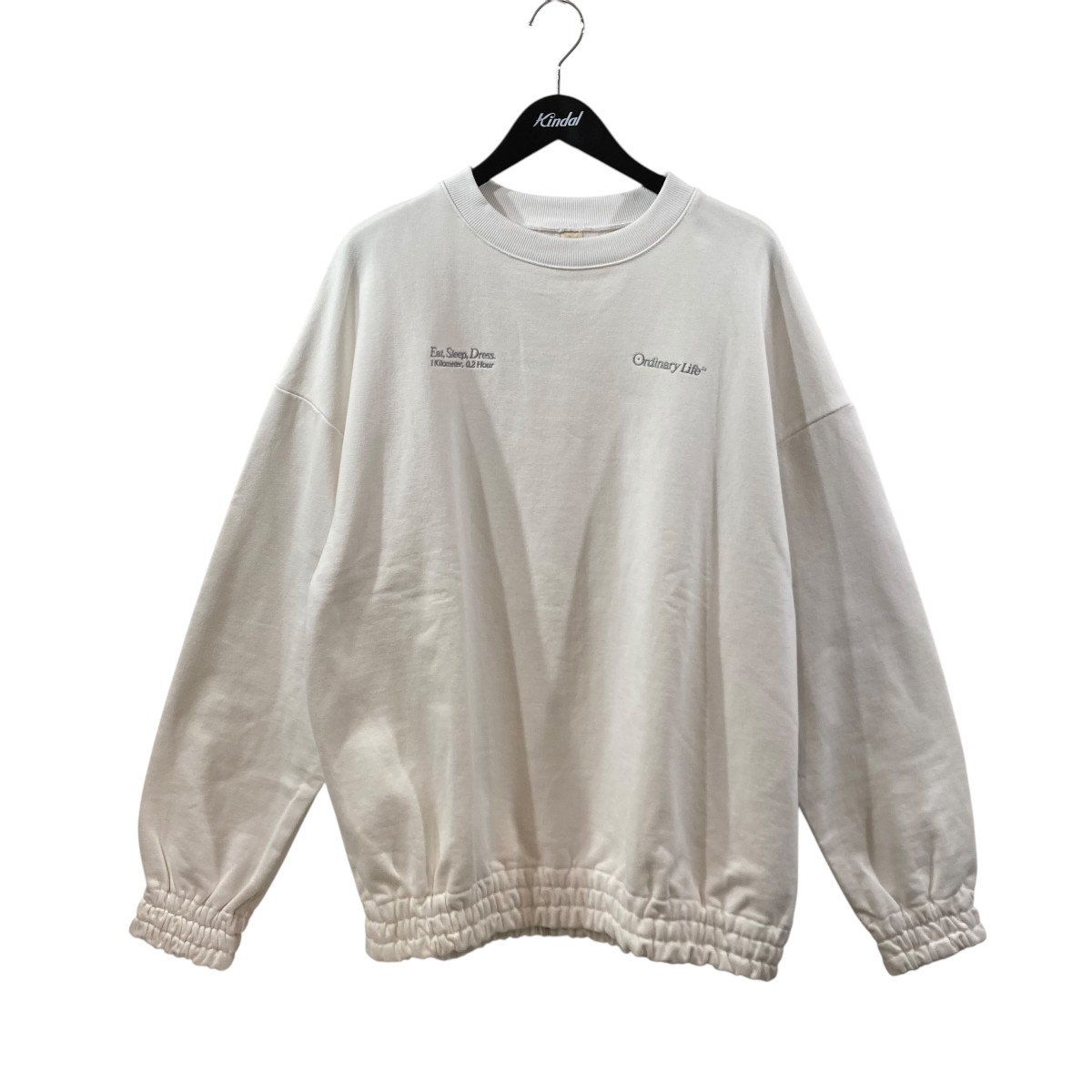 【中古】 SHINYA KOZUKA RDINARY HOME CREW クルーネックスウェット 250ISK119 ホワイト サイズ：S 【価格見直し】