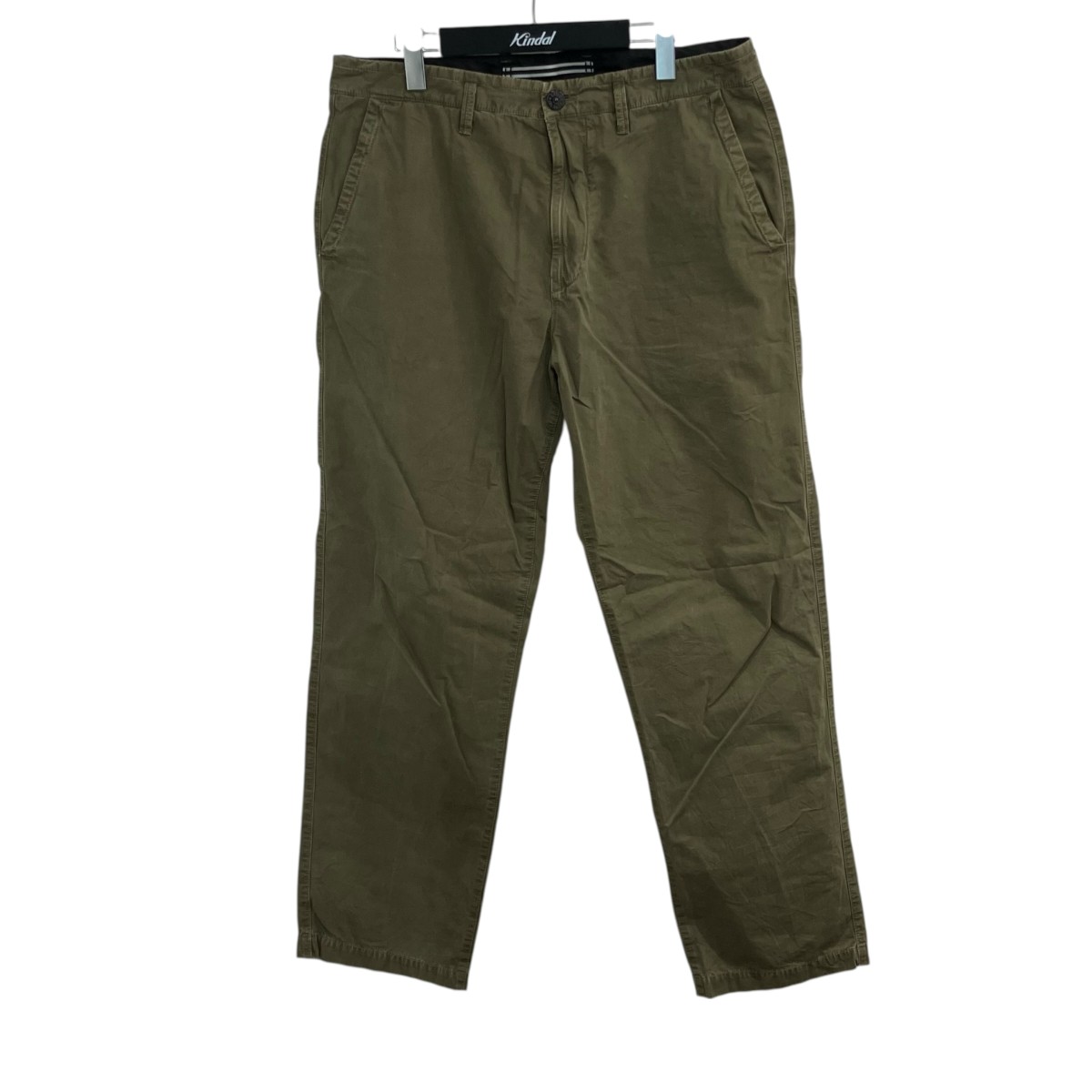 【中古】 STONE ISLAND ロゴパッチウォッシュドトラウザーパンツ 7415315WA カーキ サイズ：34 【価格見直し】