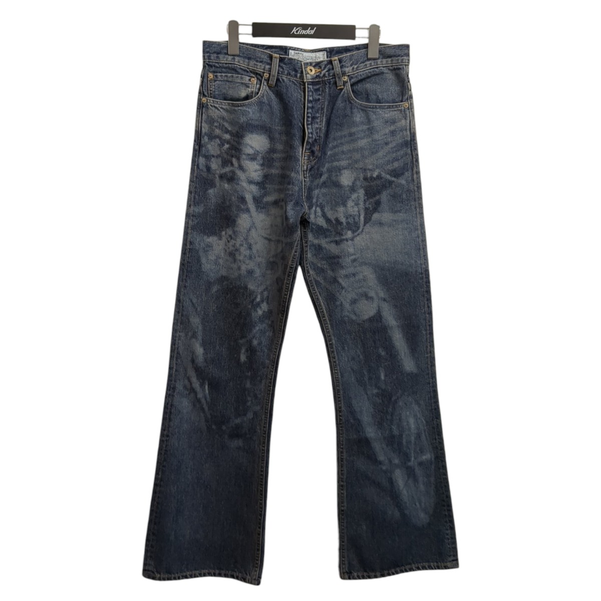 【中古】 DAIRIKU　 LASER PRINTED DENIM PANTS デニムパンツ 25SS ER-2 インディゴ サイズ：L 【010326】（ダイリク）