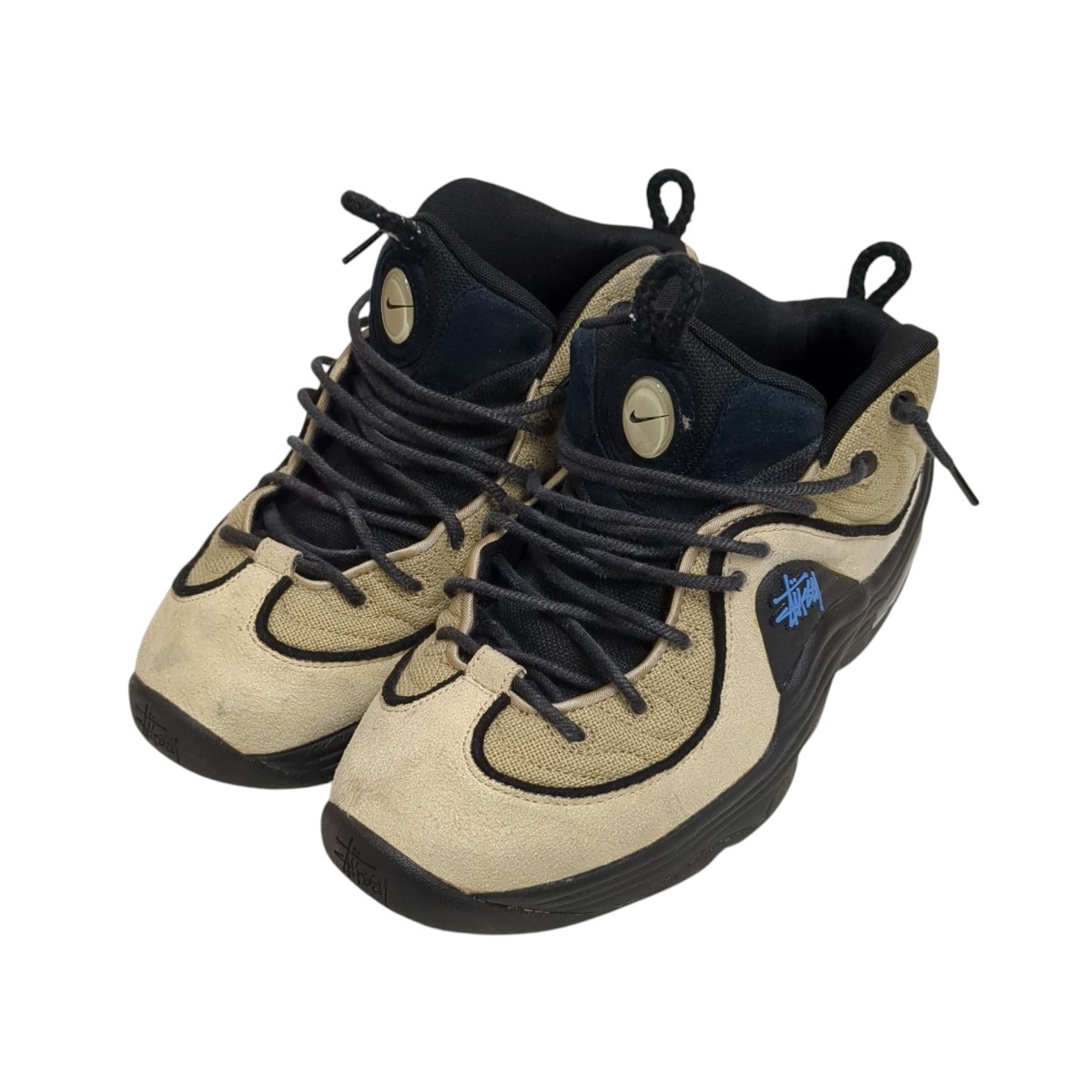 【中古】 NIKE×stussy　 スニーカー DX6934-200 ベージュ×ブラック サイズ：27.5 【010326】（ナイキ×ステューシー）