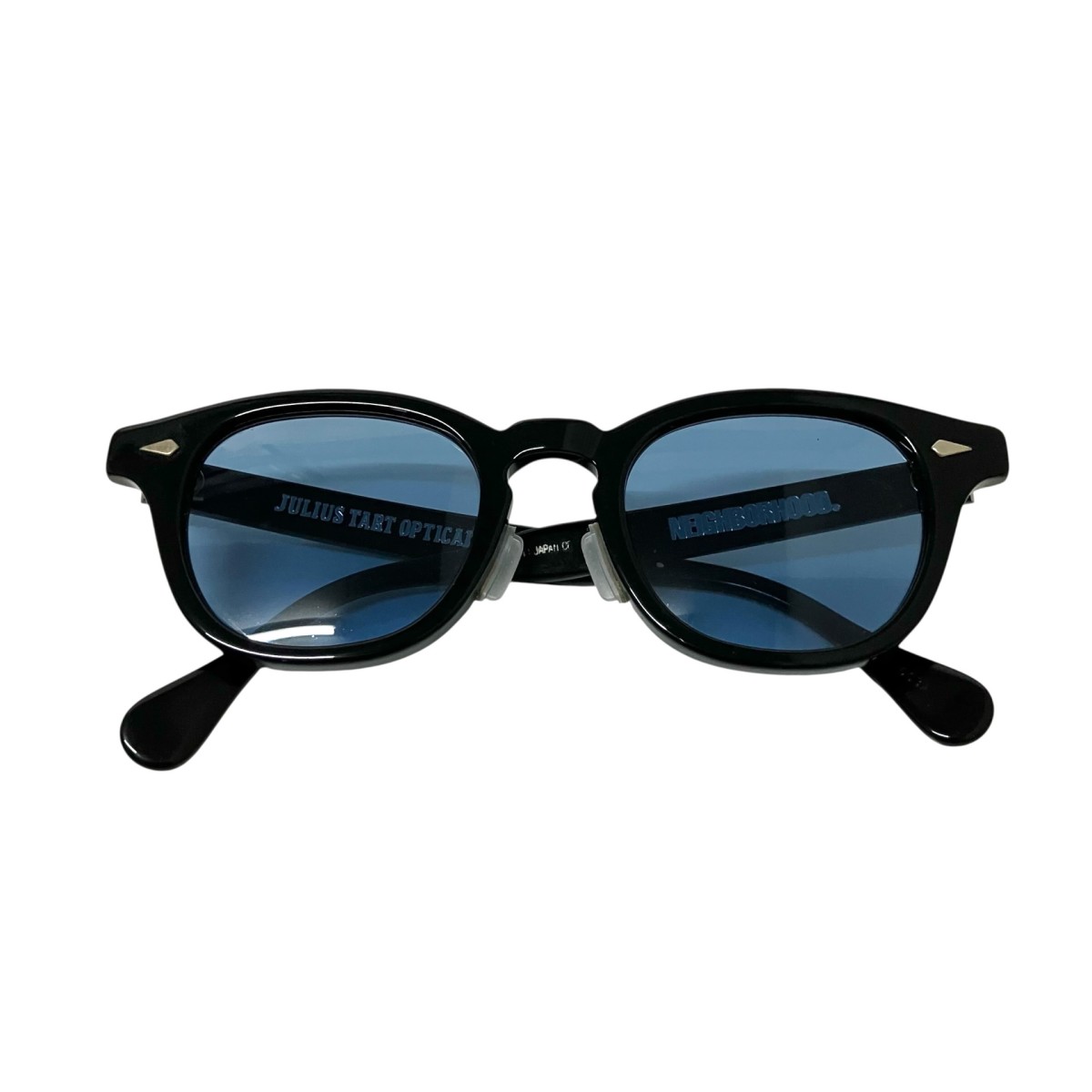 【中古】\u003cBR\u003eJULIUS TART OPTICAL×NEIGHBORHOOD\u003cBR\u003eボストンウェリントンシェイプサングラス AR PL 003A 黒いこと\u003cBR\u003e【通貨価値思いなおす】