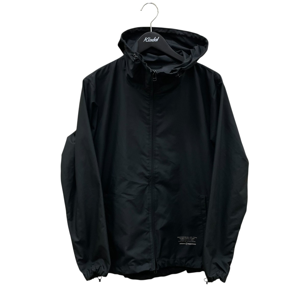 【中古】 uniform experiment　 UEN PHYSICAL FITNESS HOOD BLOUSON フーデッドジャケット UE-178015 ブラック サイズ：1 【280226】（ユニフォームエクスペリメント） 13,042円