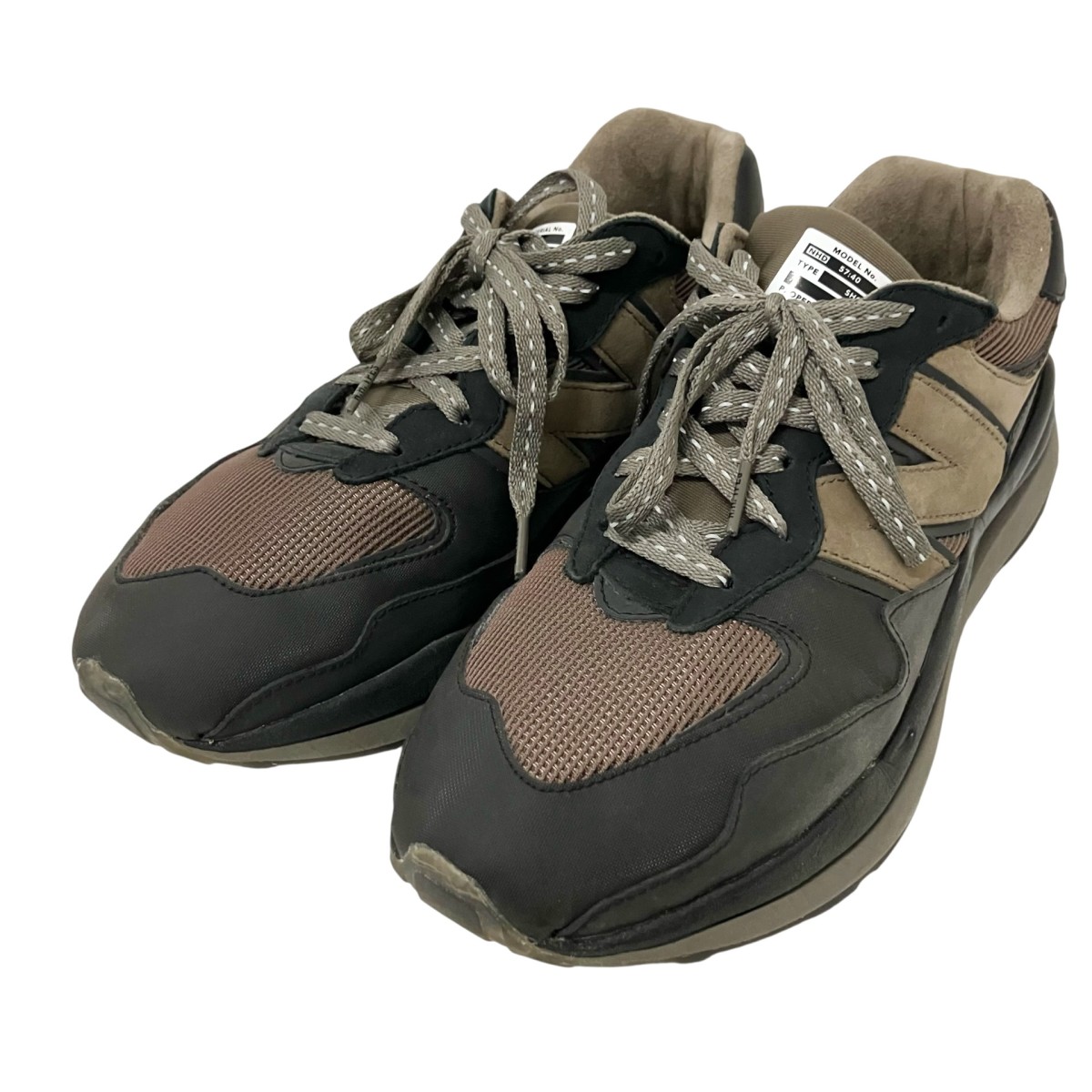 【中古】 NEW BALANCE×N．HOOLYWOOD　 ローカットスニーカー M5740NX グレー サイズ：27.5cm 【010326】（ニューバランス×エヌハリウッド）