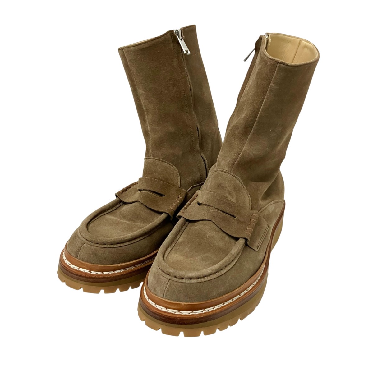 【中古】 nonnative 18AW OFFICER BOOTS COW LEATHER ショートブーツ NN F3401 ベージュ サイズ：41 【価格見直し】 18,803円