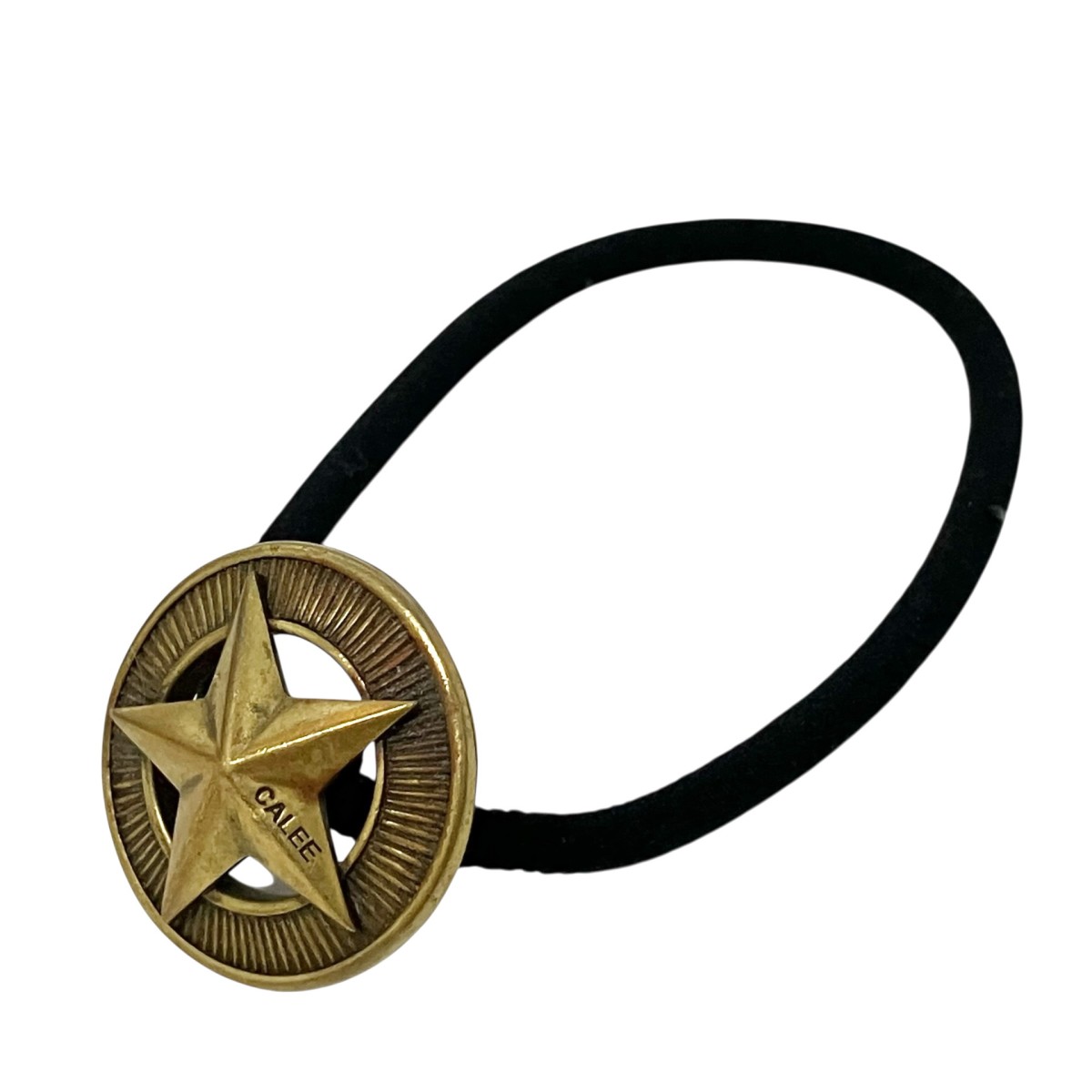 【中古】 CALEE　 SILVER STAR CONCHO コンチョヘアゴム ゴールド 【010326】（キャリー）