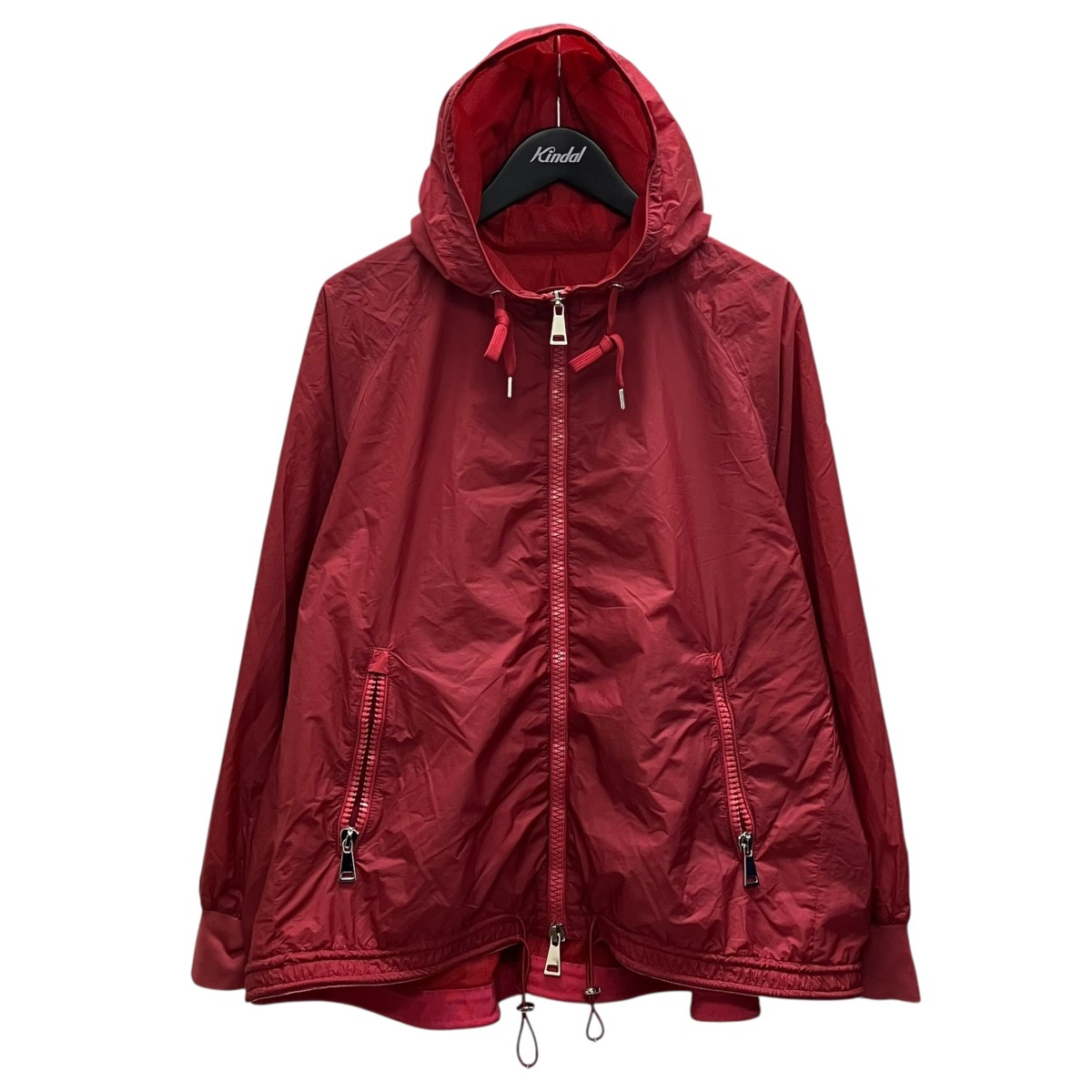 【中古】 MONCLER　 ナイロンジャケット レッド サイズ：4 【010326】（モンクレール）
