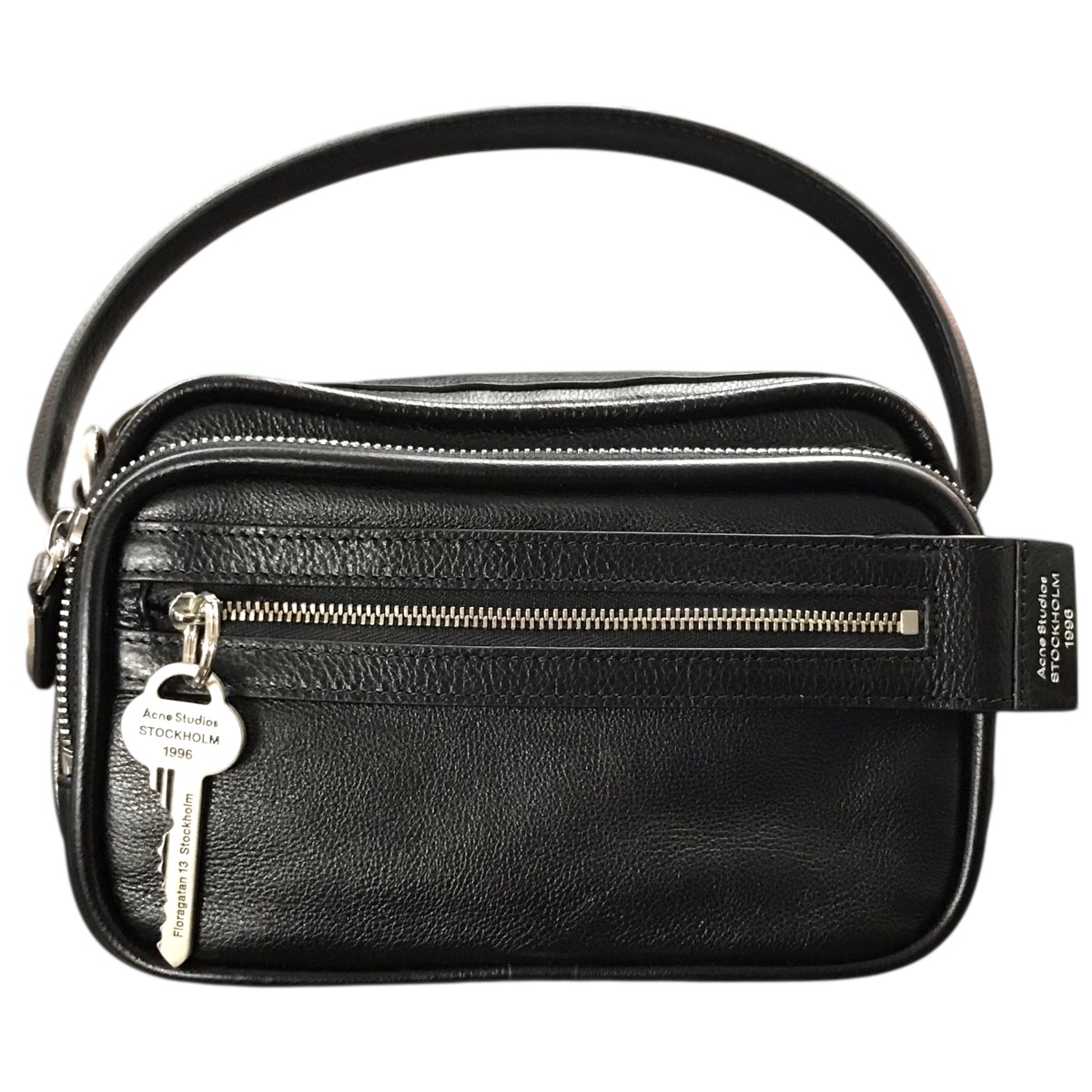 【中古】ACNE STUDIOS 「Camero Kit クロスボディバッグ」 2WAY御徒面子 黒いこと 【010326】（アクネストゥディオズ）