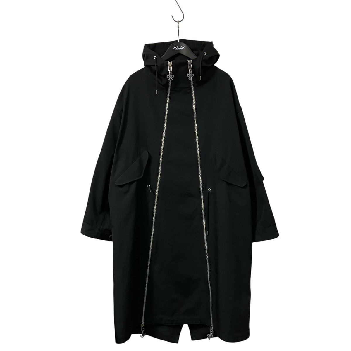 【中古】LES SIX 23AW Doublezip Mod Parka ダブルジップロングフーデットコート HUIT 5 DZWQMC 黒いこと 大きさ：2 【090526】（レシス）