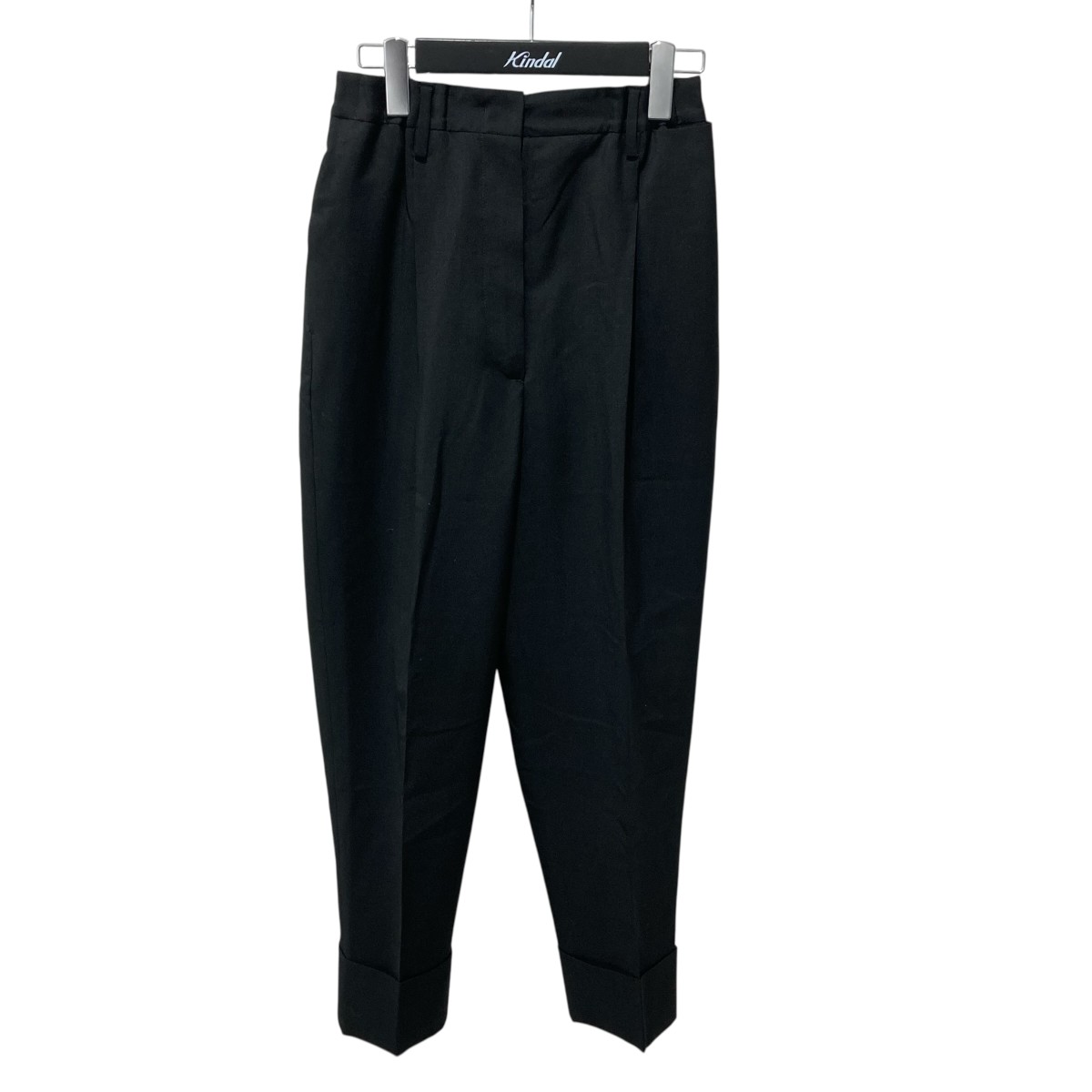 【中古】PRADA 23年製 スラックスズボン下 P2021G 黒いこと 大いさ：38 【010326】（プラダ）