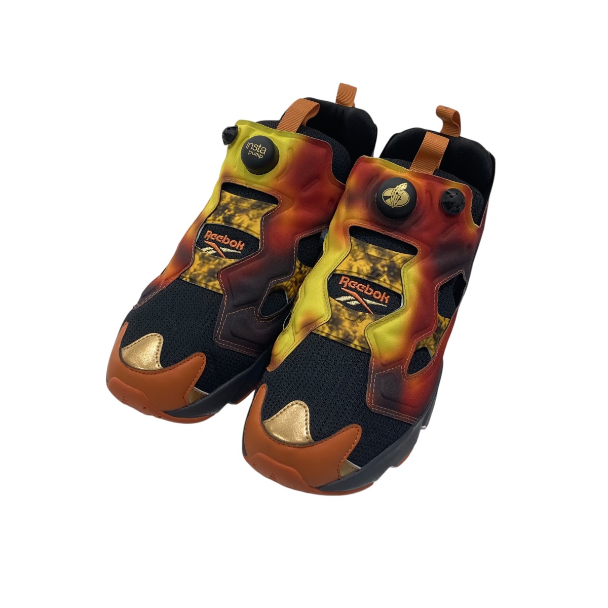 【中古】 稲葉浩志×Reebok　 Instapump Fury 94 MAGMA スニーカー 100224285 オレンジ×イエロー サイズ：28.0cm 【010326】（リーボック）