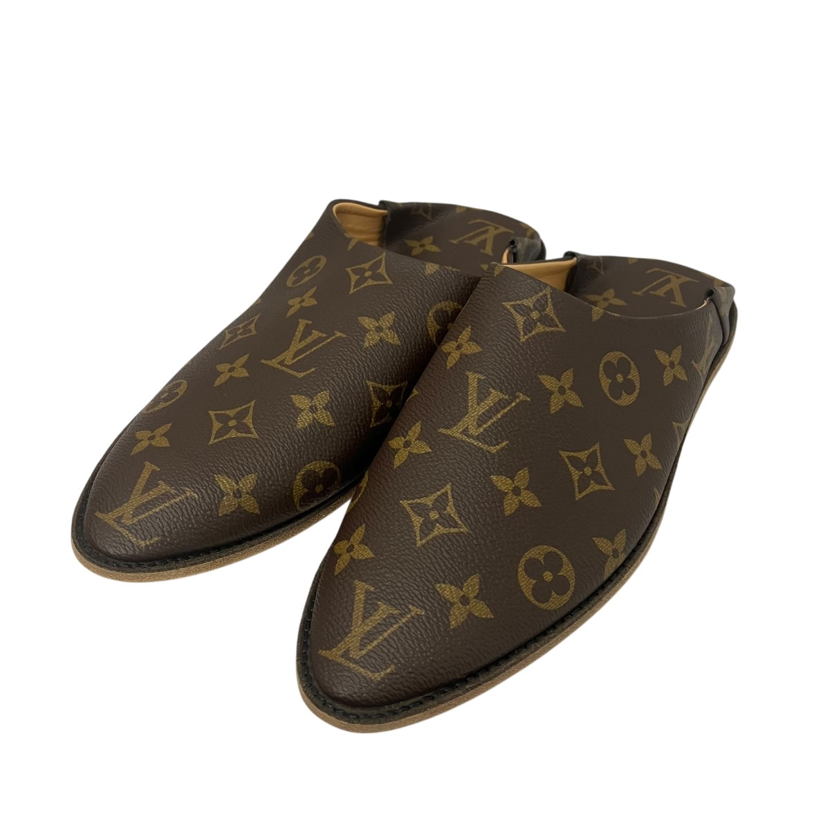 【中古】 LOUIS VUITTON　 モノグラムサンダル ブラウン サイズ：37 【010326】（ルイヴィトン）