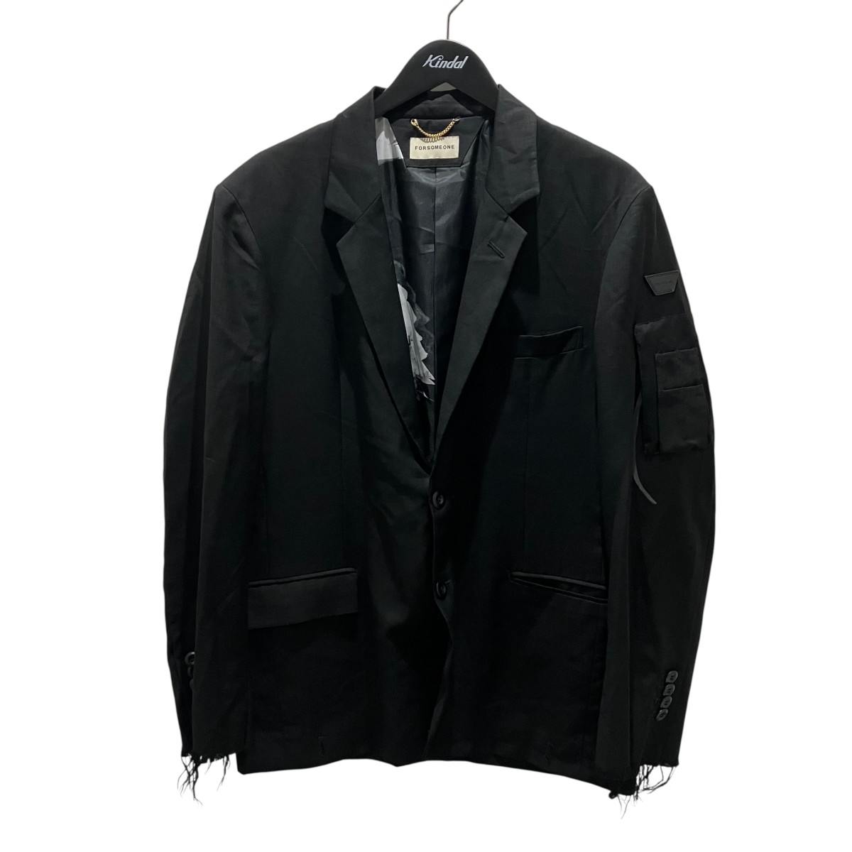 【中古】 FORSOMEONE　 ノッチド2Bジャケット 78000792 ブラック サイズ：46 【010326】（フォーサムワン）