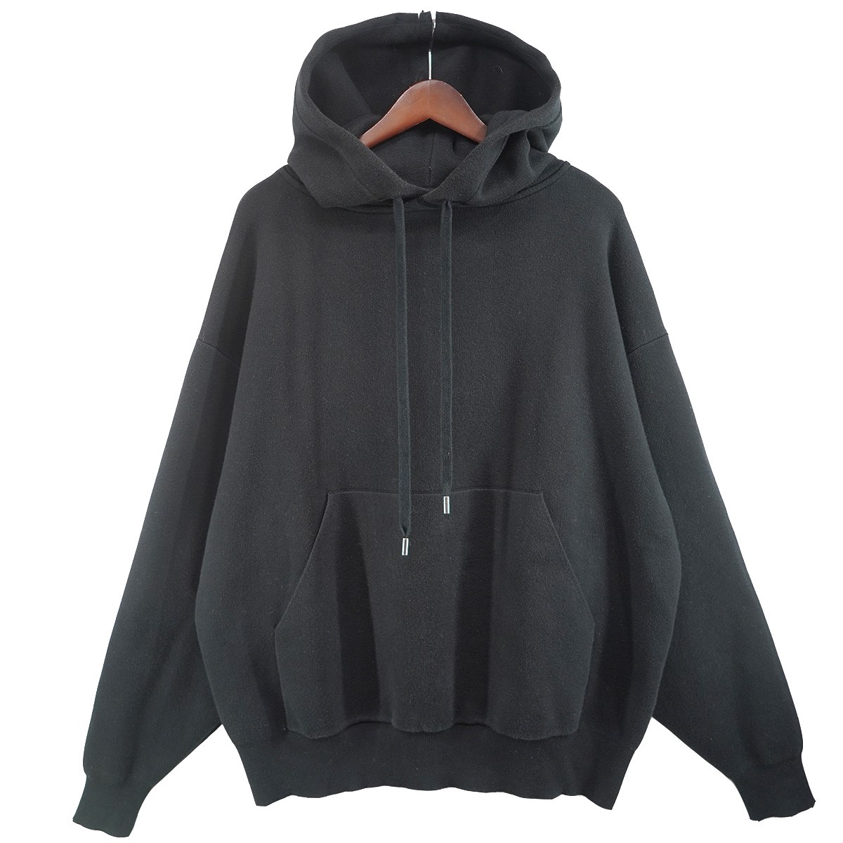 【中古】<br>CABaN (TOMORROW LAND)<br>CABaN コットンカシミヤ パーカー ブラック サイズ：L<br>【価格見直し】