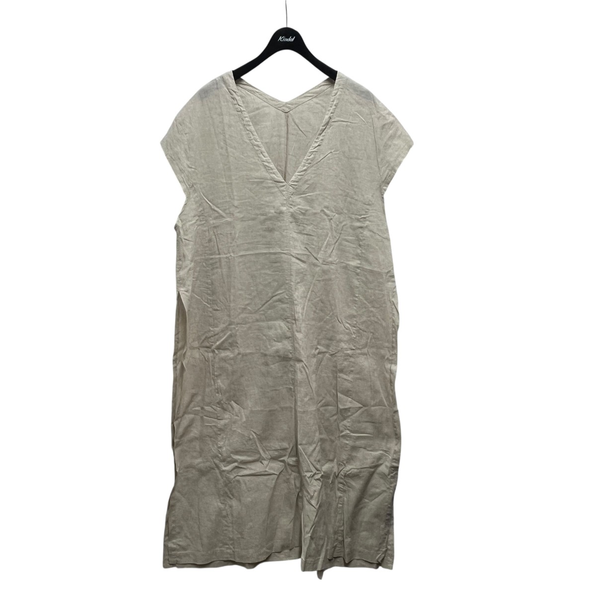 【中古】 nest Robe　 サイドスリットワンピース 01212-1177 ベージュ 【010326】（ネストローブ）