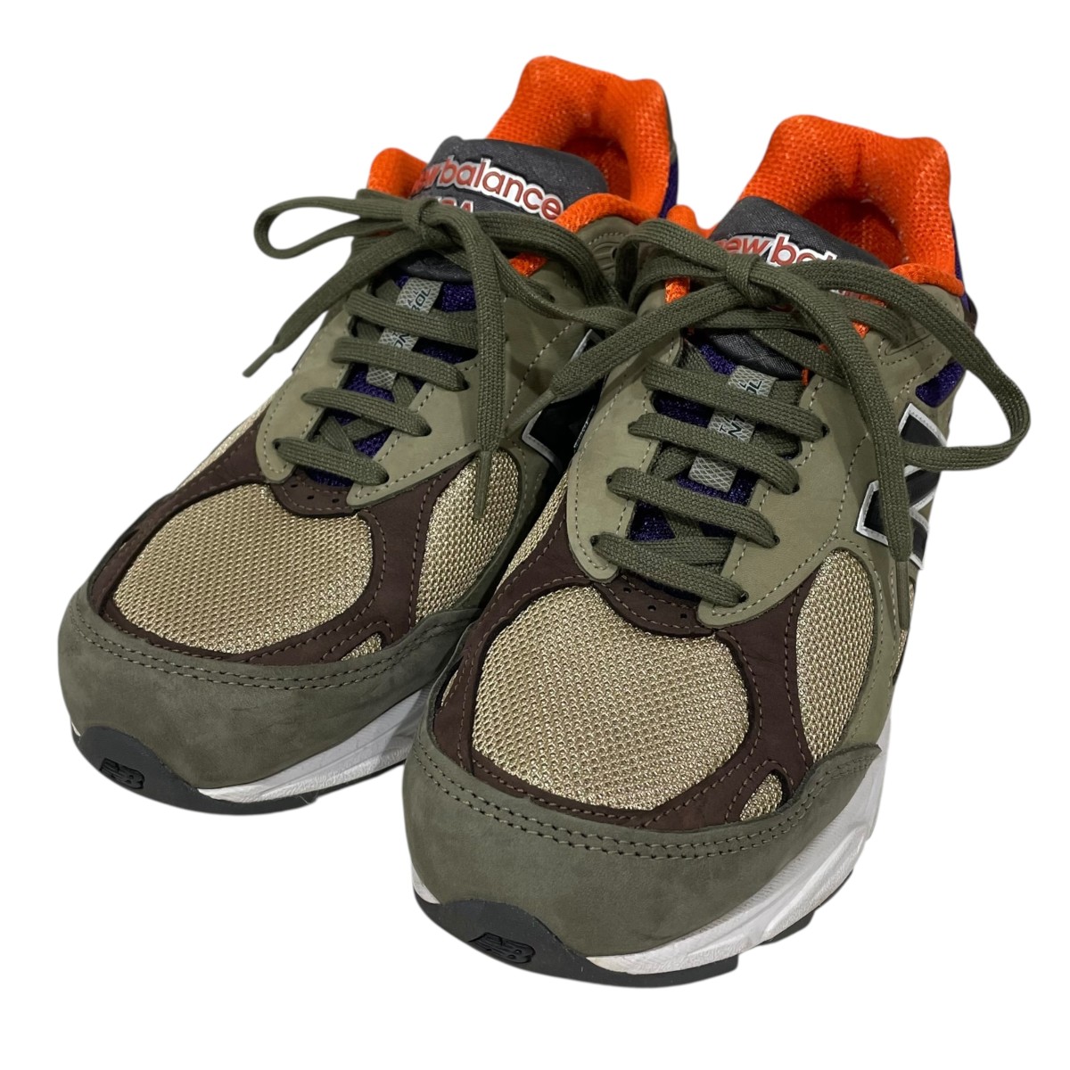 【中古】 NEW BALANCE　 スニーカー M990BT3 MADE IN USA グリーン・オレンジ・パープル・ブラウン サイズ：28cm 【010326】（ニューバランス）