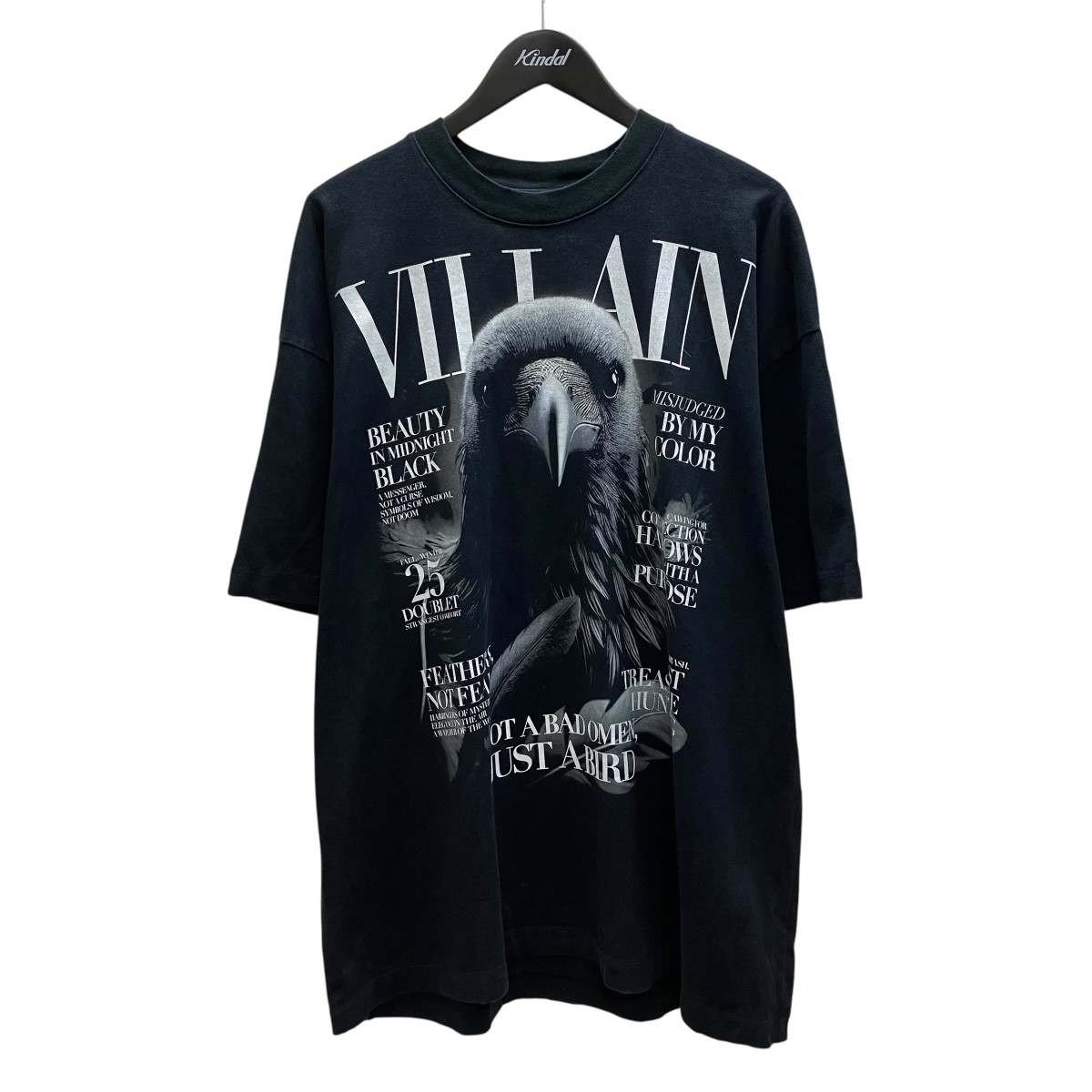 【中古】 doublet　 プリントTシャツ ブラック サイズ：L 【020326】（ダブレット） 12,355円