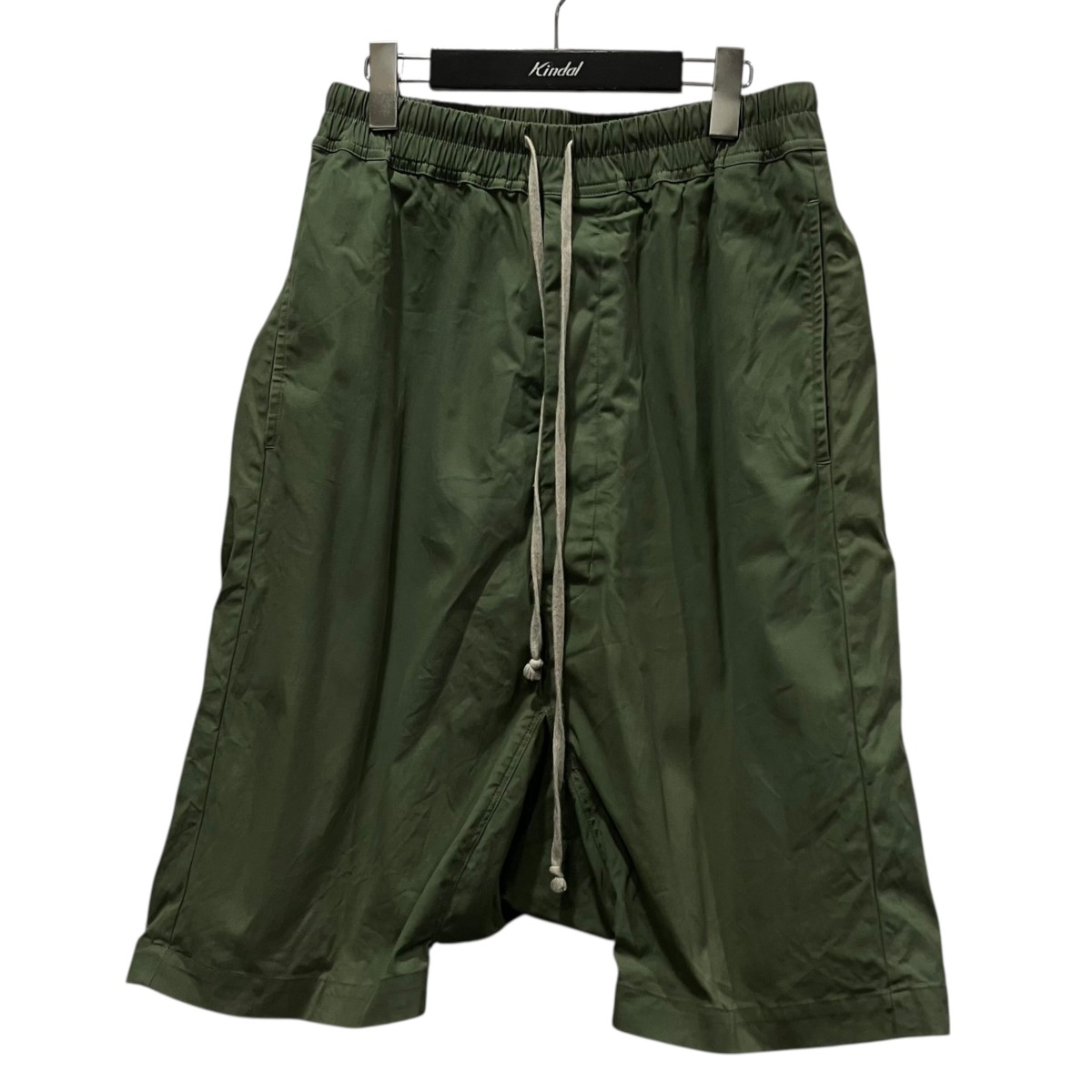 【中古】 RICK OWENS　 PODS SHORTS サルエルハーフパンツ RU01C4384-TE グリーン サイズ：46 【020326】（リックオウエンス）