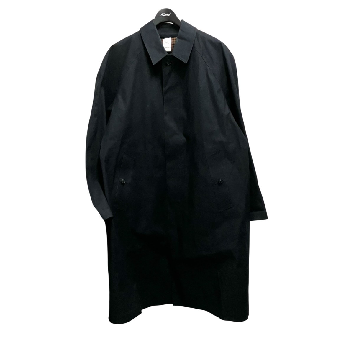 【中古】MACKINTOSH ゴム引きステンカラーコート ブラック サイズ：38 【010426】（マッキントッシュ）