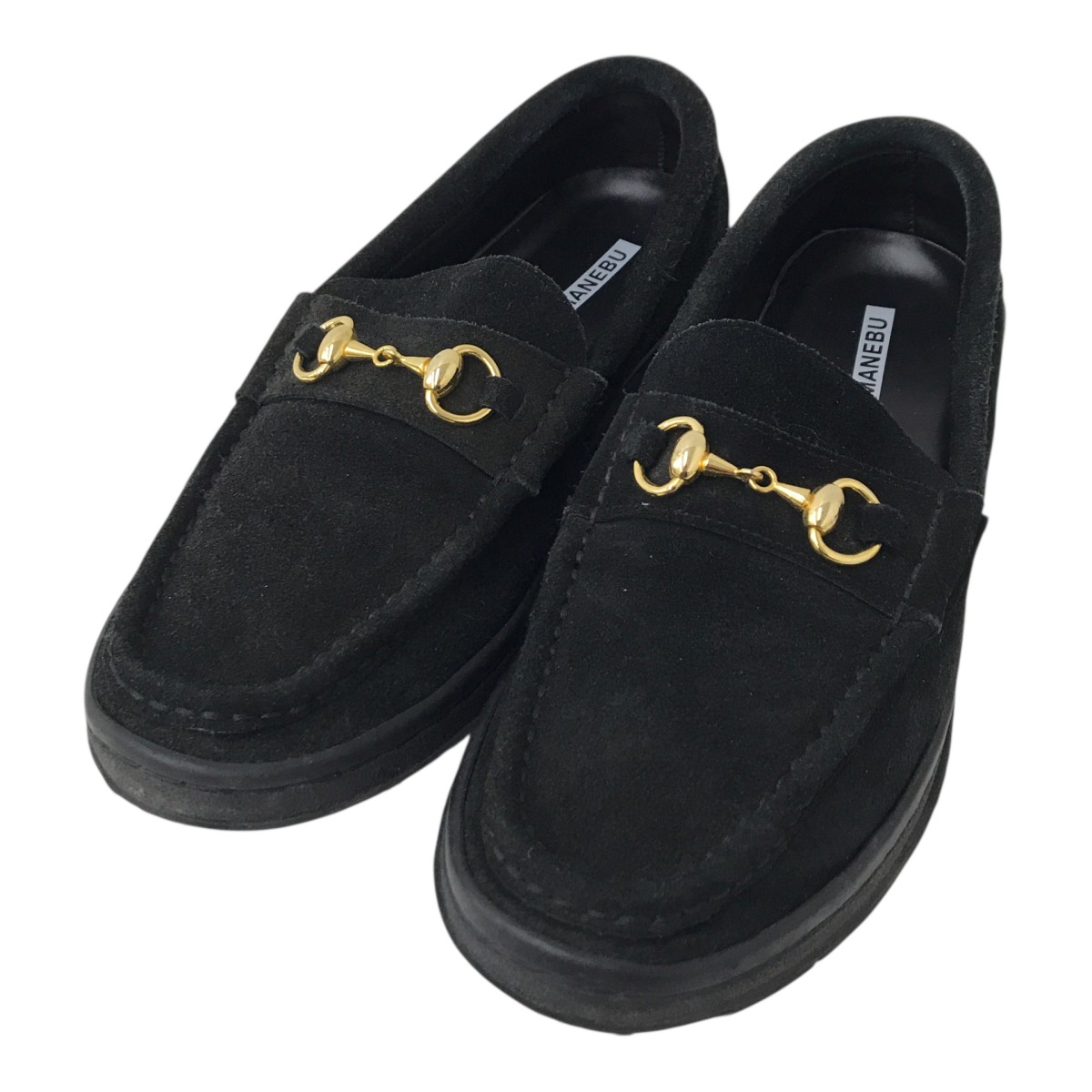 【中古】 MANEBU　 パテント ビットローファー MNB-009-S ブラック サイズ：43 【030326】（マネブ）
