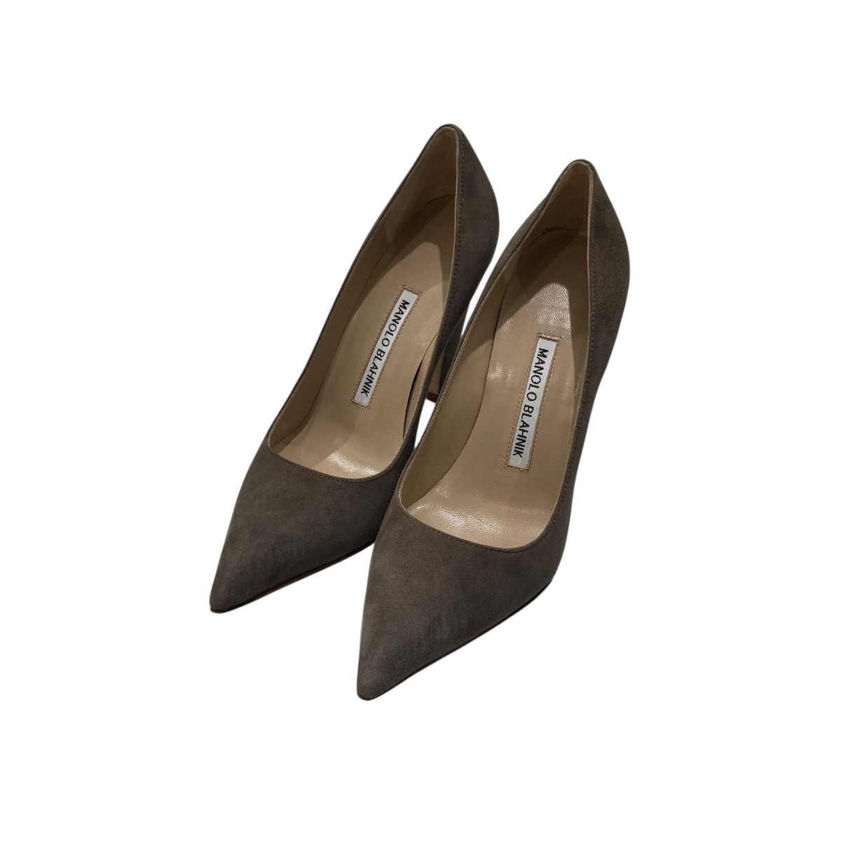【中古】 MANOLO BLAHNIK　 ヒールパンプス ベージュ サイズ：36(23.0~23.5cm相当） 【030326】（マノロブラニク）