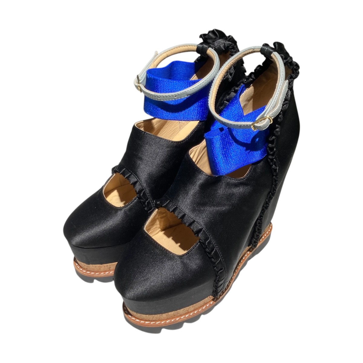 【中古】 UNDERCOVER　 15SS ウェッジソールブーツ ブラック サイズ：XS 【280326】（アンダーカバー）