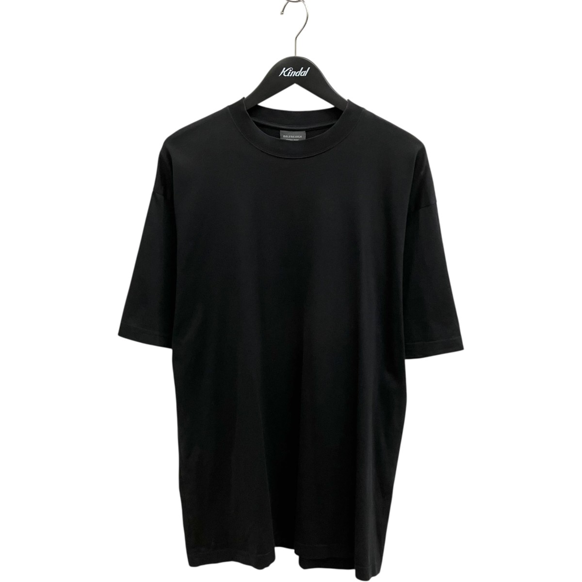 【中古】 BALENCIAGA　 バックプリントミディアムフィットTシャツ 半袖Tシャツ 724514 ブラック サイズ：S 【040326】（バレンシアガ）