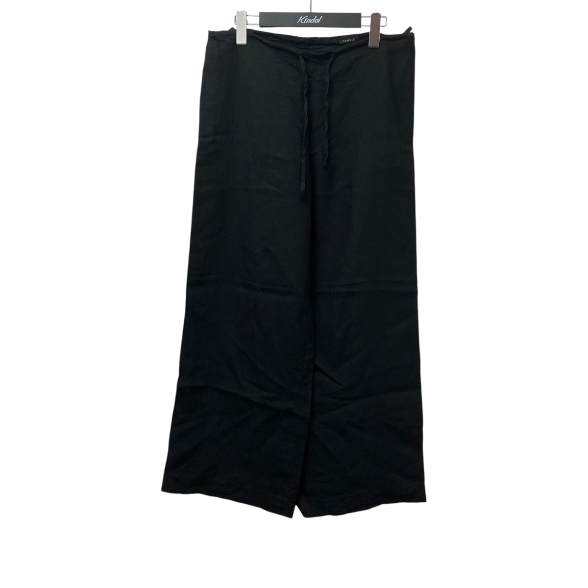 【中古】COMOLI ズボン下 Z01-03008 黒いこと 大きさ：0 【040326】（コモリ）