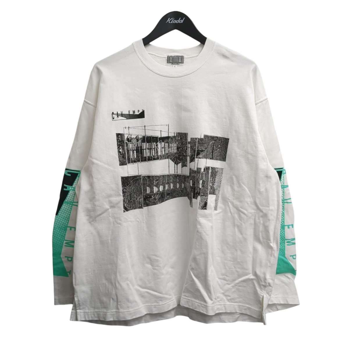 【中古】 C．E　 ロングスリーブカットソー ces28lt05 ホワイト サイズ：L 【040326】（シーイー）