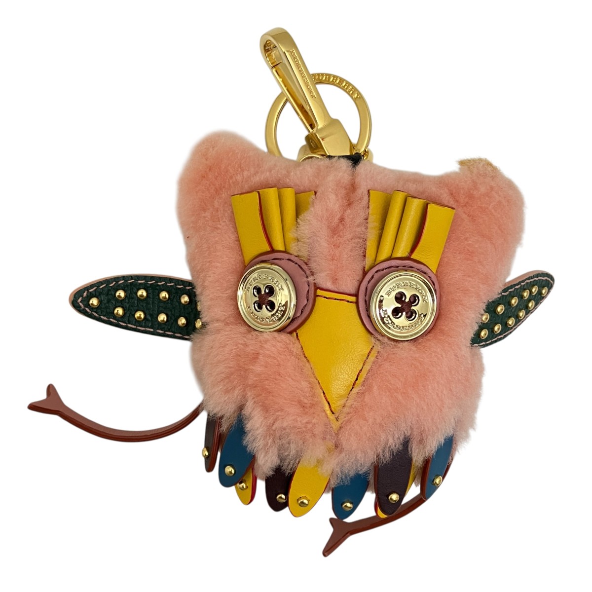 【中古】BURBERRY フクロウバッグチャーム ユニセックス ピンク 【040526】(バーバリー)|ブランド古着のカインドオル