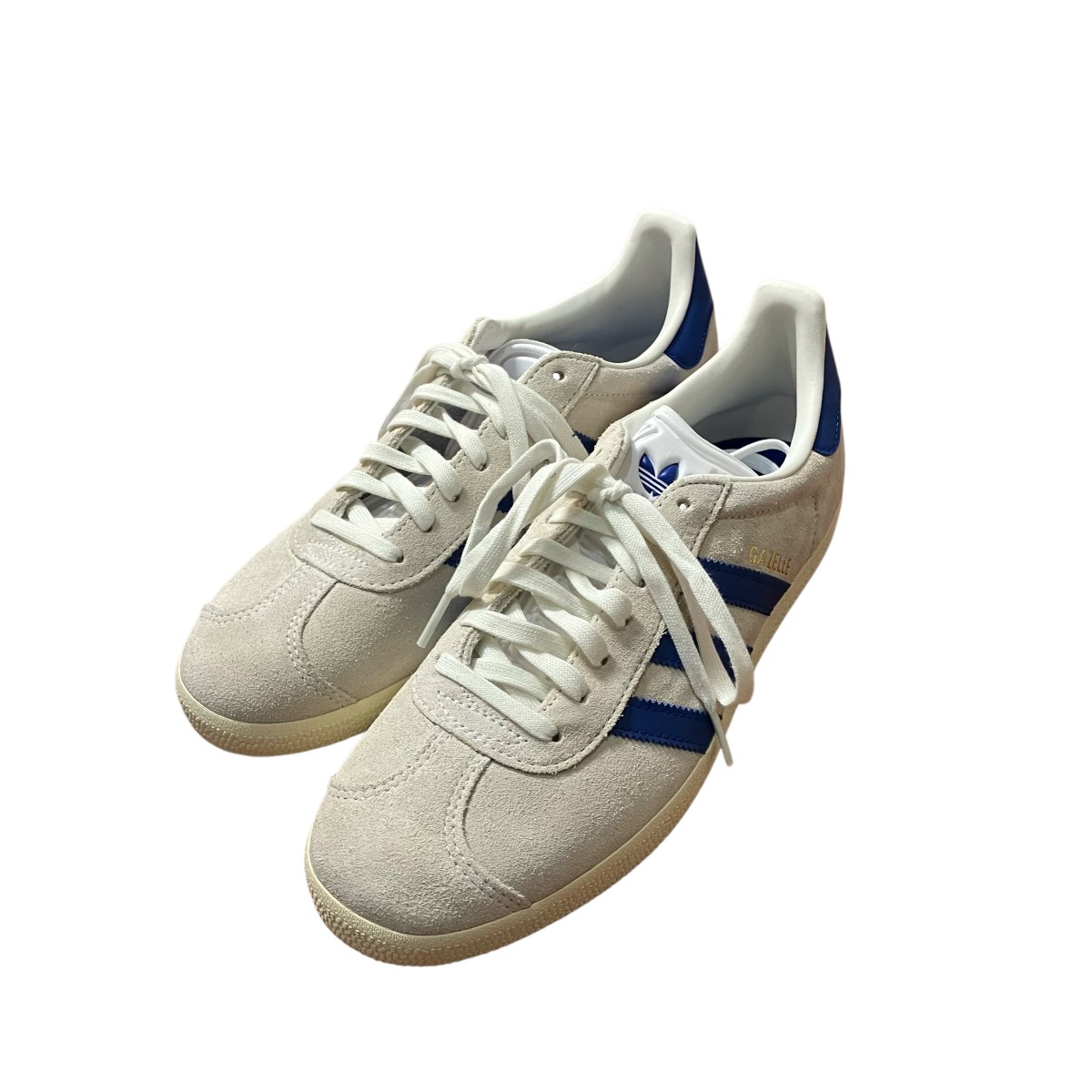 【中古】 adidas originals　 ×Manchester United Gazelle ローカットスニーカー IH2633 アイボリー サイズ：26.5cm 【040326】（アディダスオリジナルス）