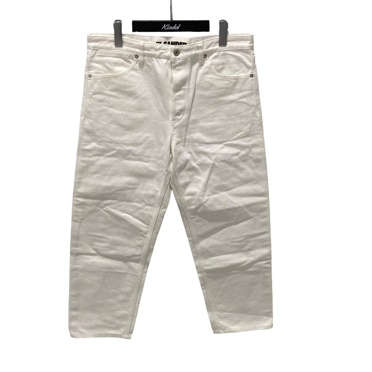 【中古】 JIL SANDER+ 23SS コットンストレートデニムパンツ J47KA0003 ホワイト サイズ：32 【価格見直し】