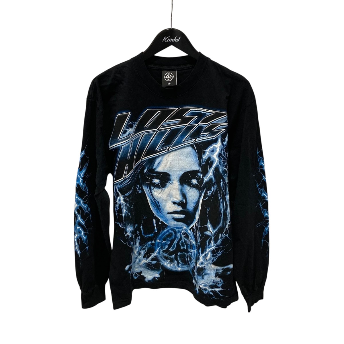 【中古】 LOST HILLS　 ロングスリーブTシャツ ブラック サイズ：M 【040326】（ロストヒルズ）