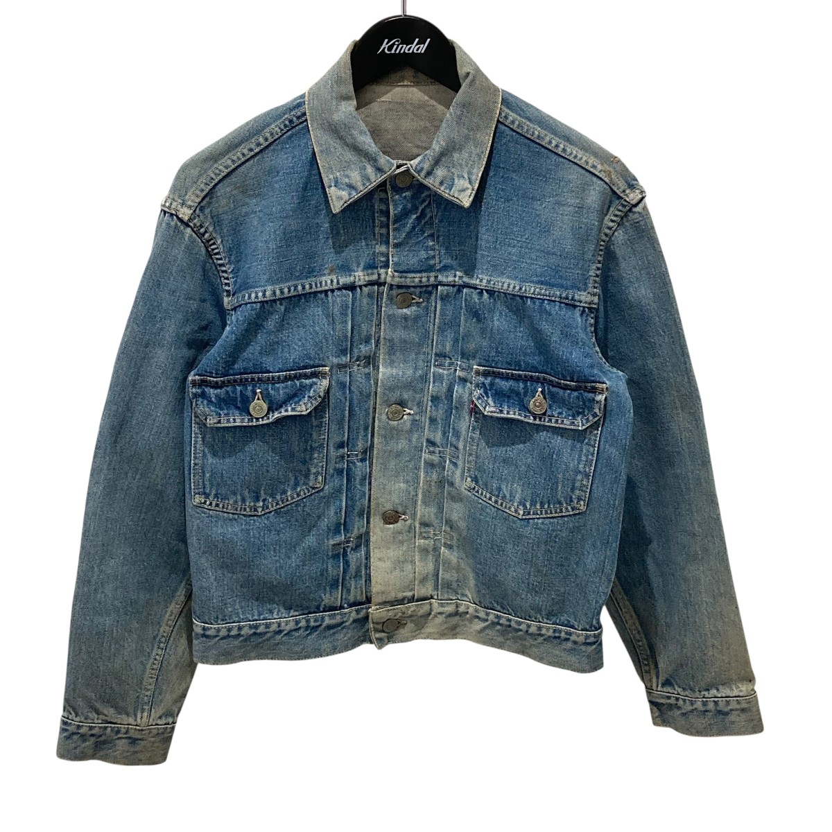 【中古】 LEVI’S 507XX 50s-60s type 2nd BIG E DENIM JACKET デニムジャケット インディゴ サイズ:不明 【040326】(リーバイス)