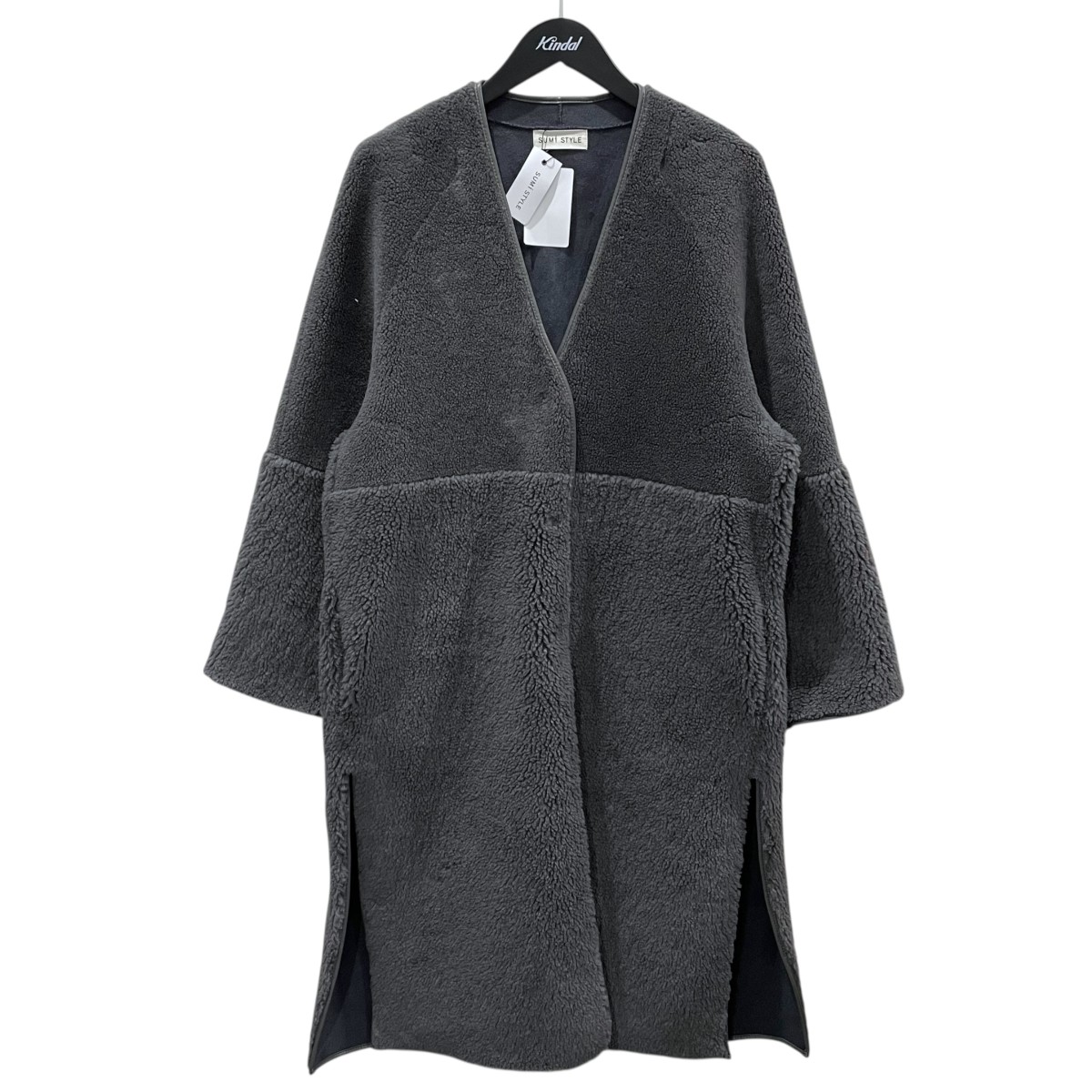 【中古】SUMI STYLEボアロングコート Boa Long Coat EAS1052508A0001 グレー サイズ：フリーサイズ【価格見直し】｜ブランド古着のカインドオル