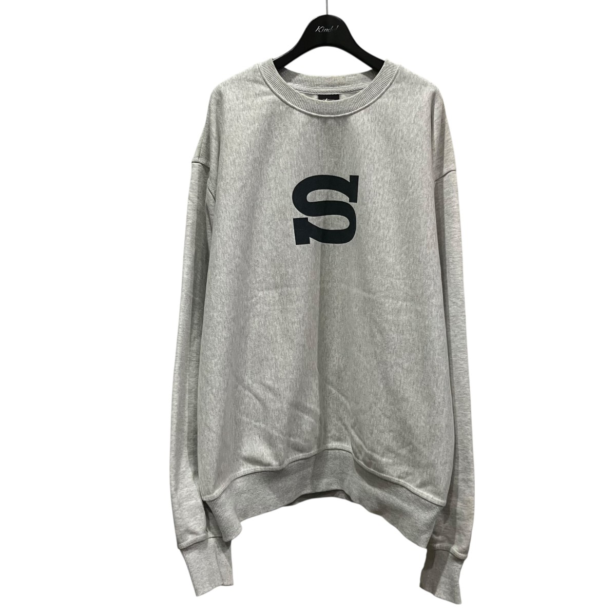 【中古】 stussy　 LETTERMAN CREW Sロゴスウェット Z3000SAS23 グレー サイズ：XL 【040326】（ステューシー）